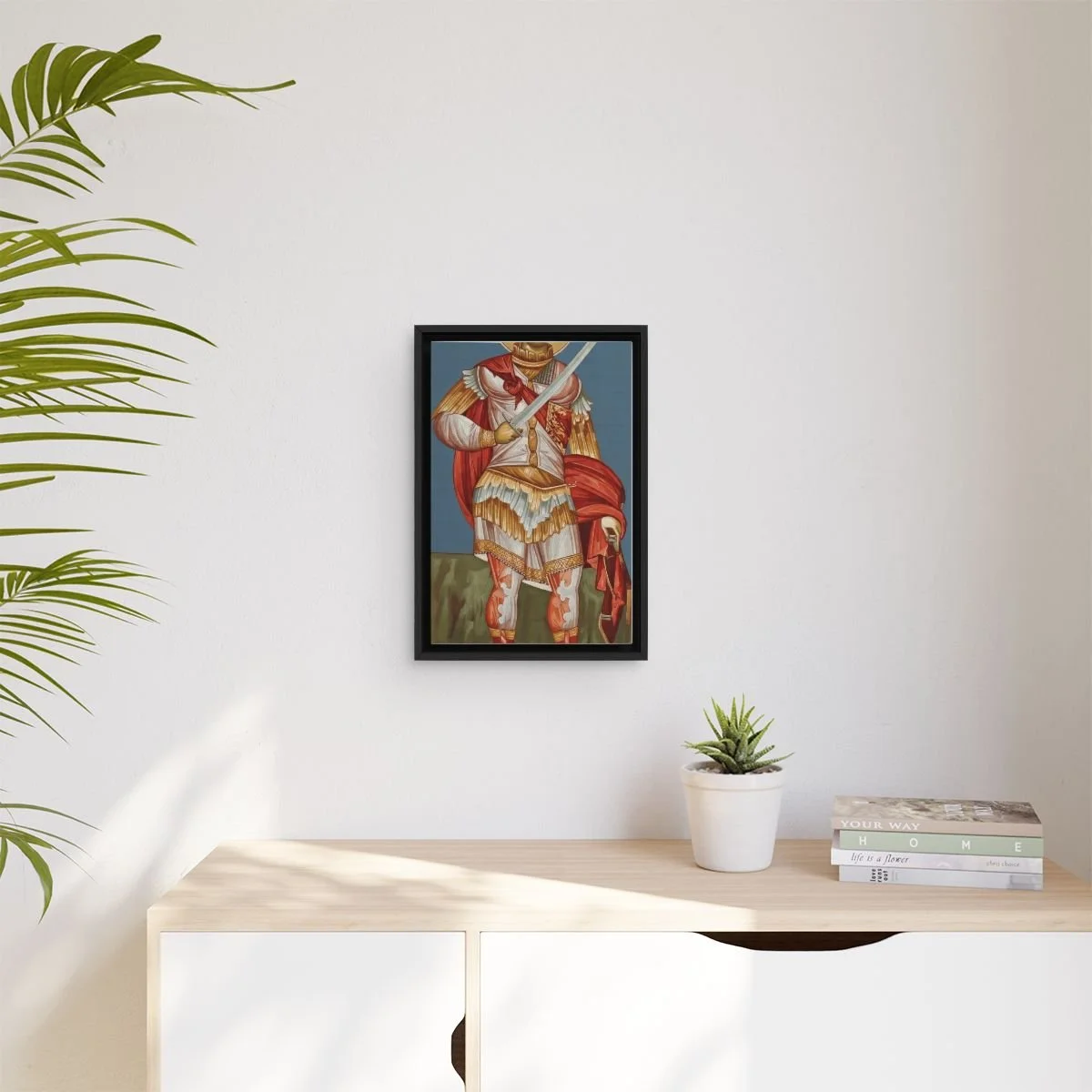 Saint Philopater Mercurius (Abu Sefein) icon on gallery-wrapped canvas, product photo 3
