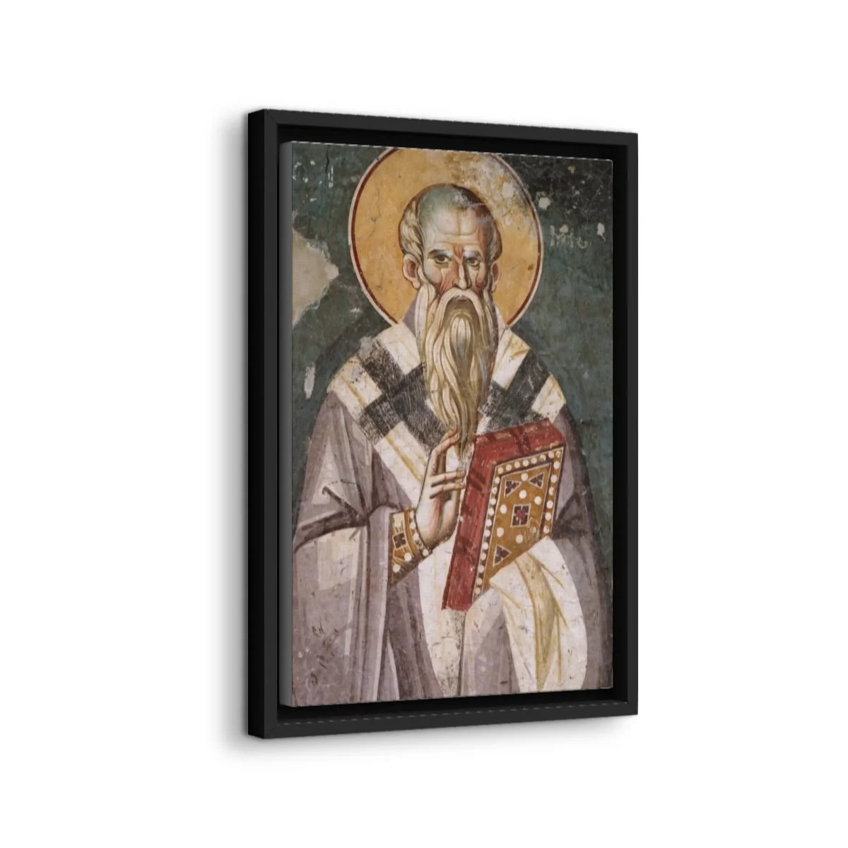 St. Clement of Ohrid icon on gallery-wrapped canvas, product photo 2