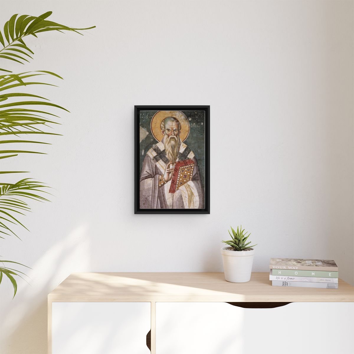 St. Clement of Ohrid icon on gallery-wrapped canvas, product photo 3