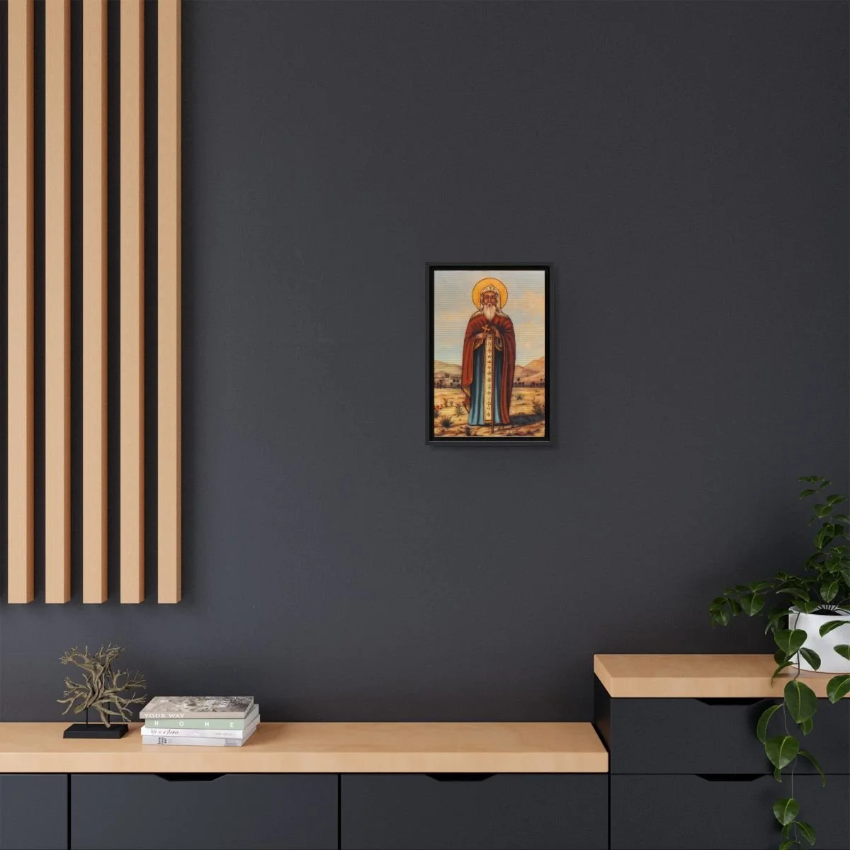 Saint Shenouda the Archimandrite icon on gallery-wrapped canvas, product photo 4