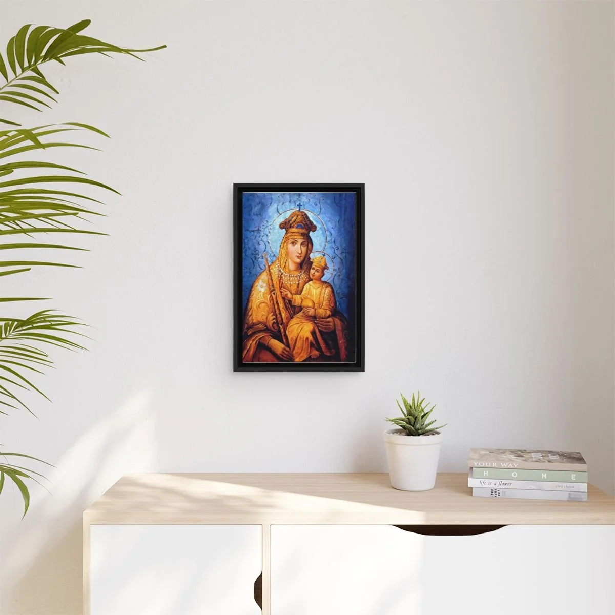The Belynichskaya Icon of the Mother of God icon on gallery-wrapped canvas, product photo 3