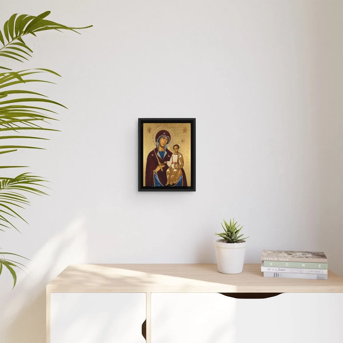 Minskaya Icon of the Mother of God icon on gallery-wrapped canvas, product photo 3