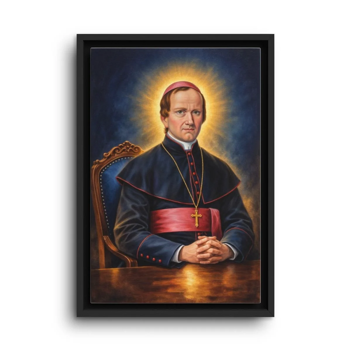 Father Anton Niemancewicz framed canvas icon print
