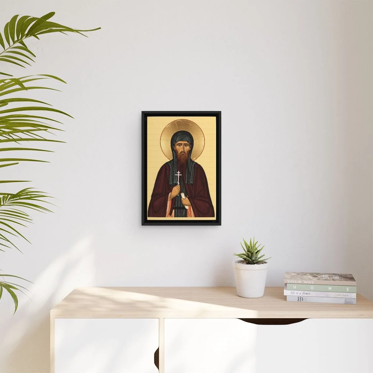 Saint Athanasius of Brest icon on gallery-wrapped canvas, product photo 3