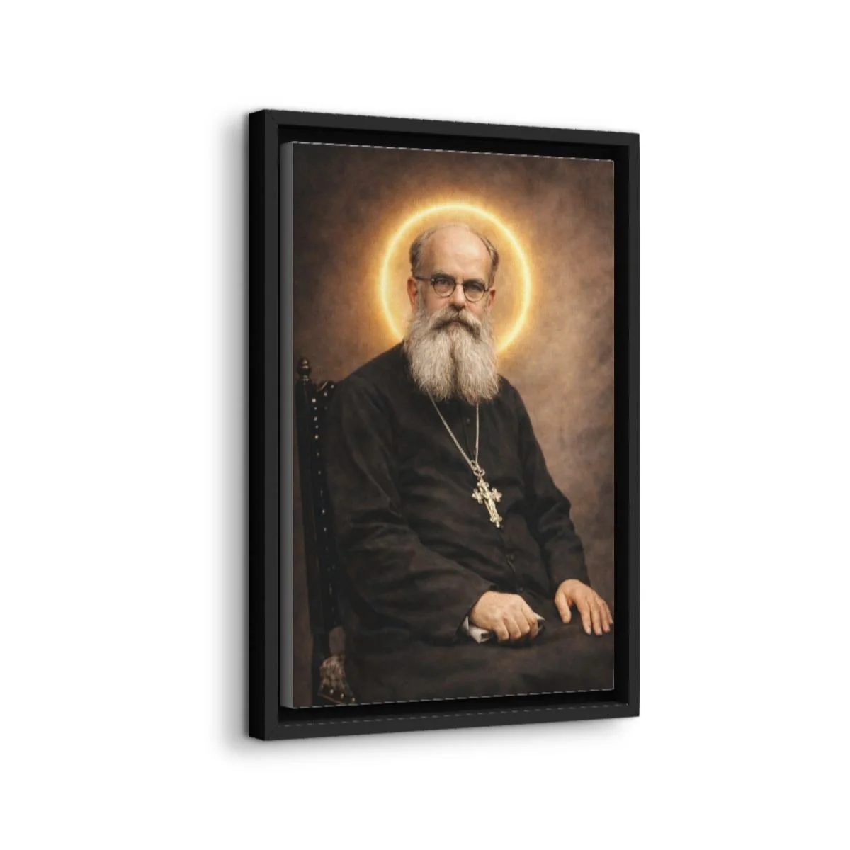 Servant of God Fabijan Abrantovich icon on gallery-wrapped canvas, product photo 2