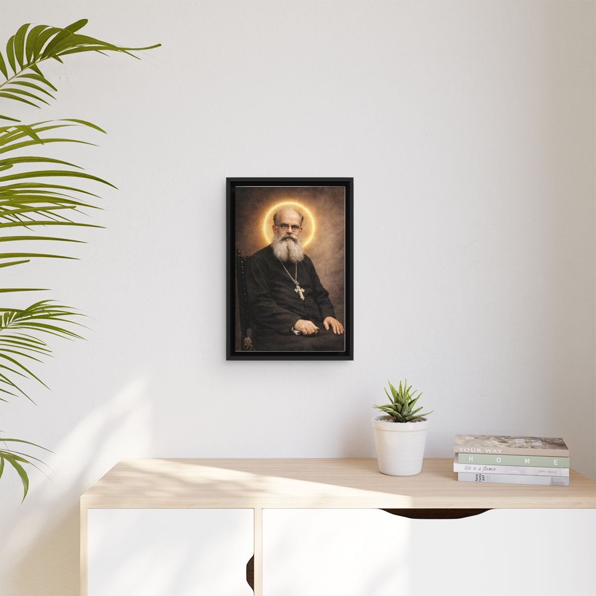 Servant of God Fabijan Abrantovich icon on gallery-wrapped canvas, product photo 3