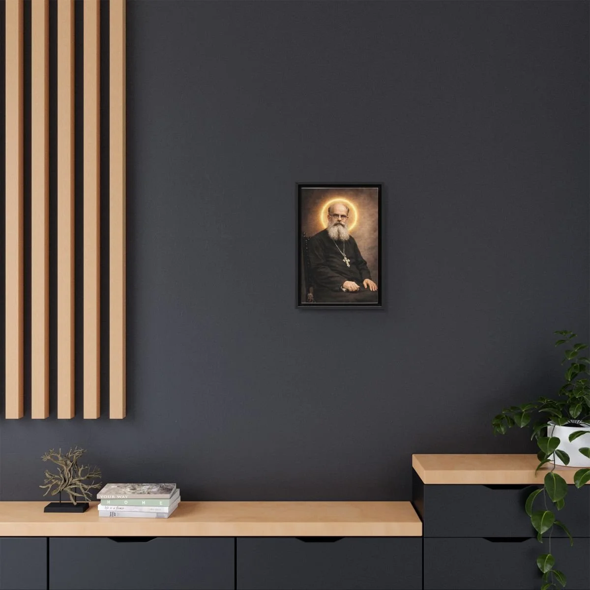 Servant of God Fabijan Abrantovich icon on gallery-wrapped canvas, product photo 4