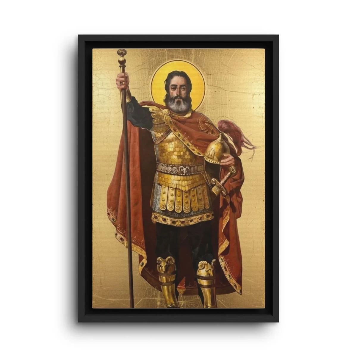Saint Vartan Mamikonian framed canvas icon print