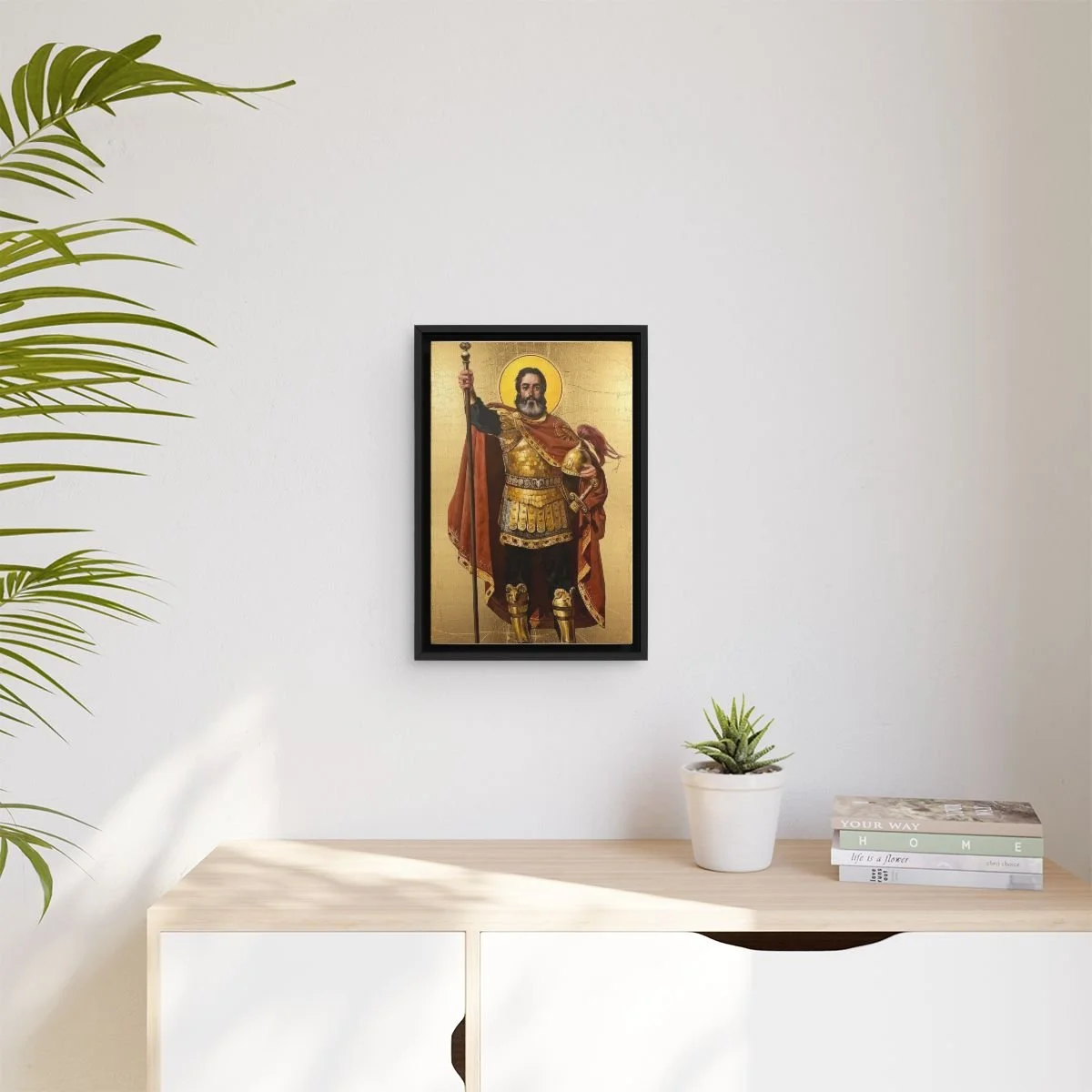 Saint Vartan Mamikonian icon on gallery-wrapped canvas, product photo 3