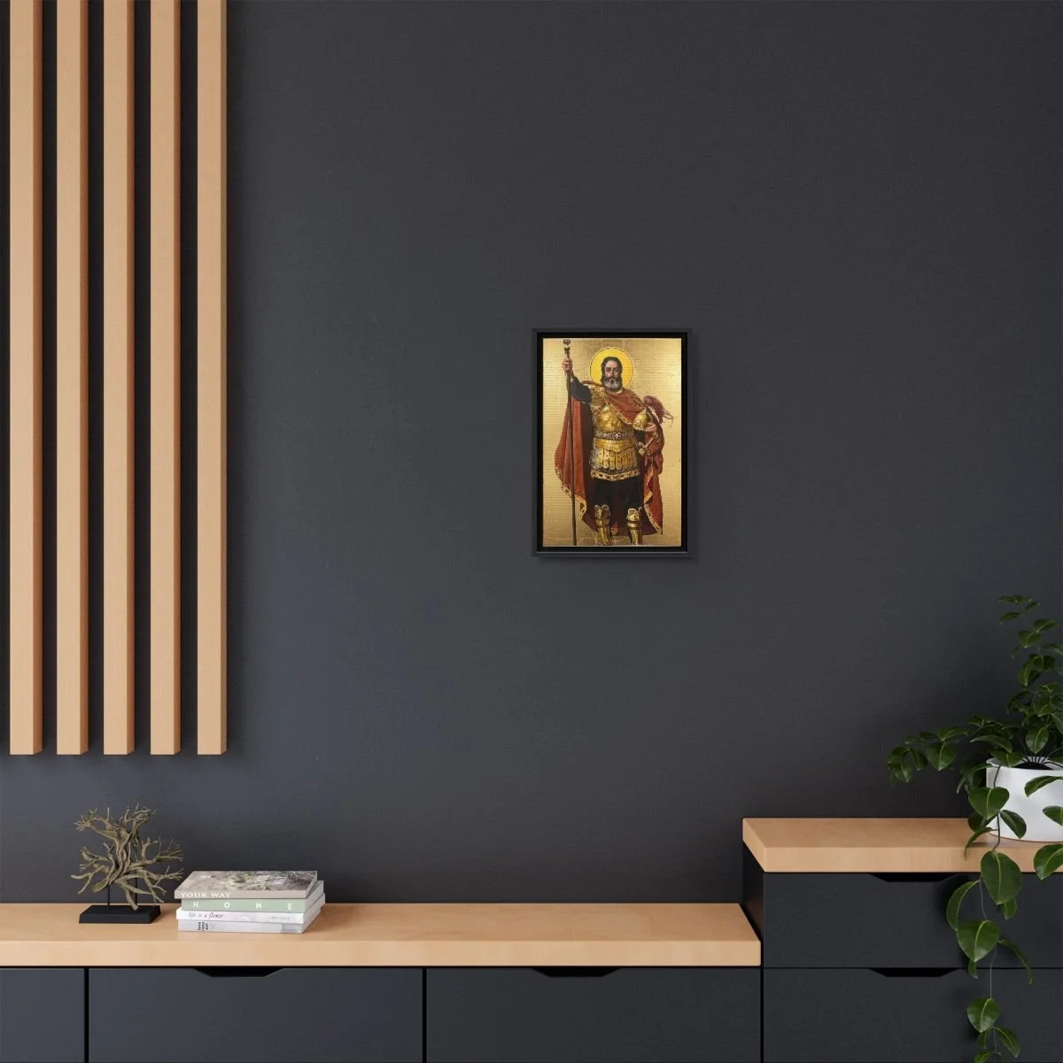 Saint Vartan Mamikonian icon on gallery-wrapped canvas, product photo 4