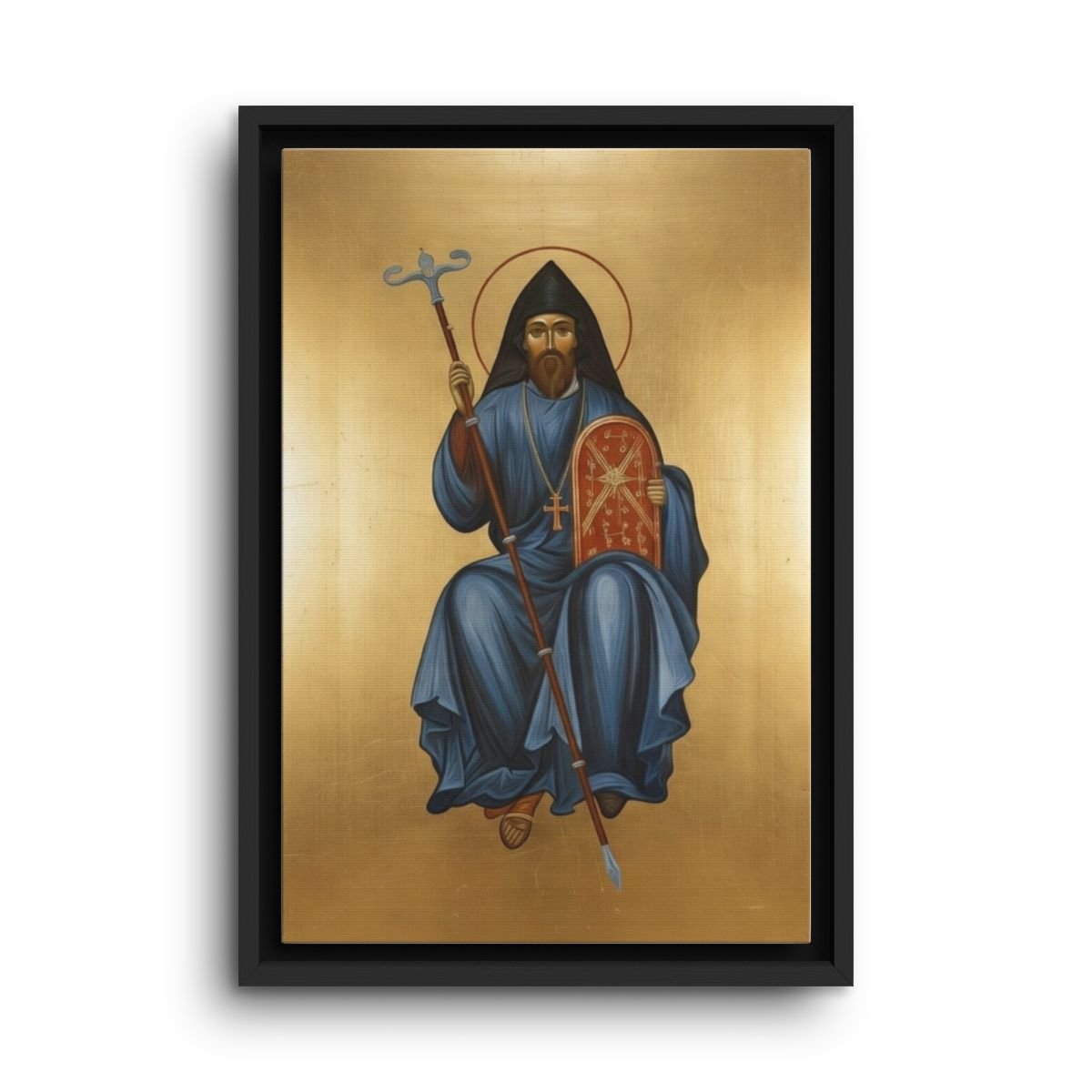 Saint Mesrop Mashtots framed canvas icon print