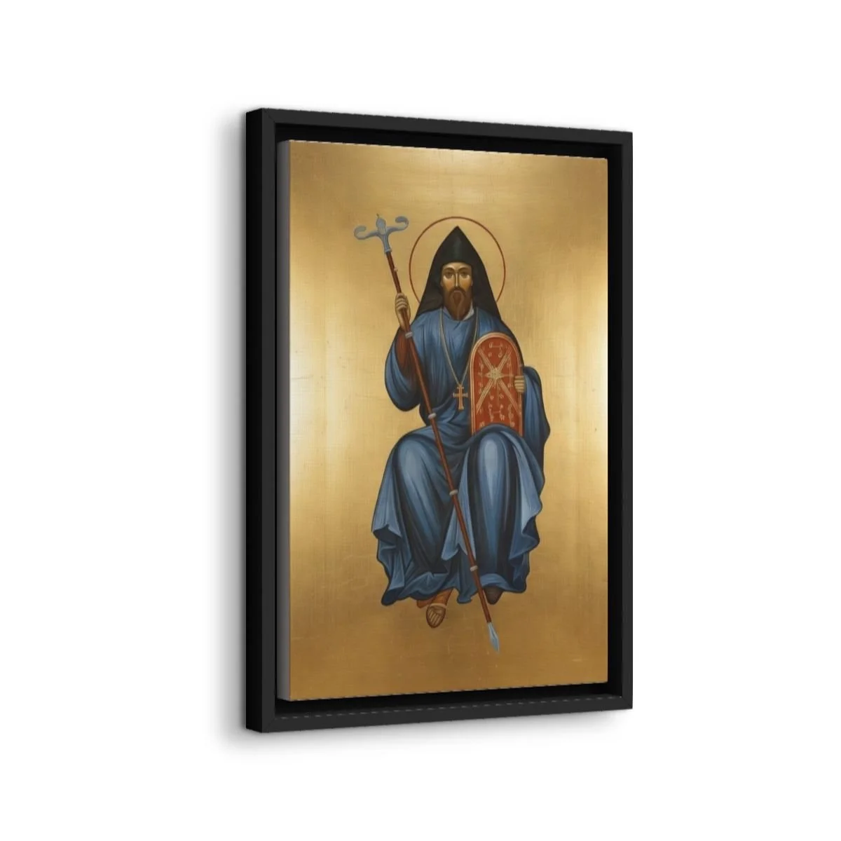 Saint Mesrop Mashtots icon on gallery-wrapped canvas, product photo 2