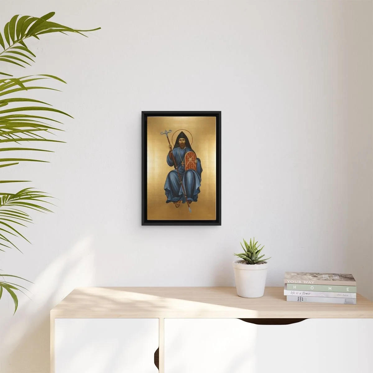 Saint Mesrop Mashtots icon on gallery-wrapped canvas, product photo 3