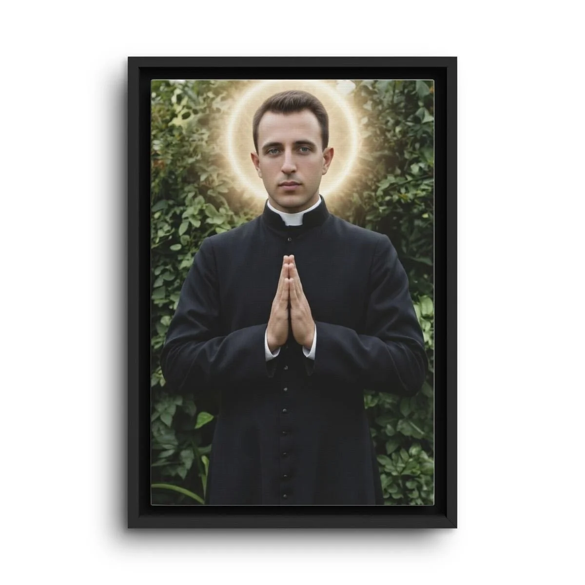 Blessed Dom Kurti (Shtjefën Kurti) framed canvas icon print