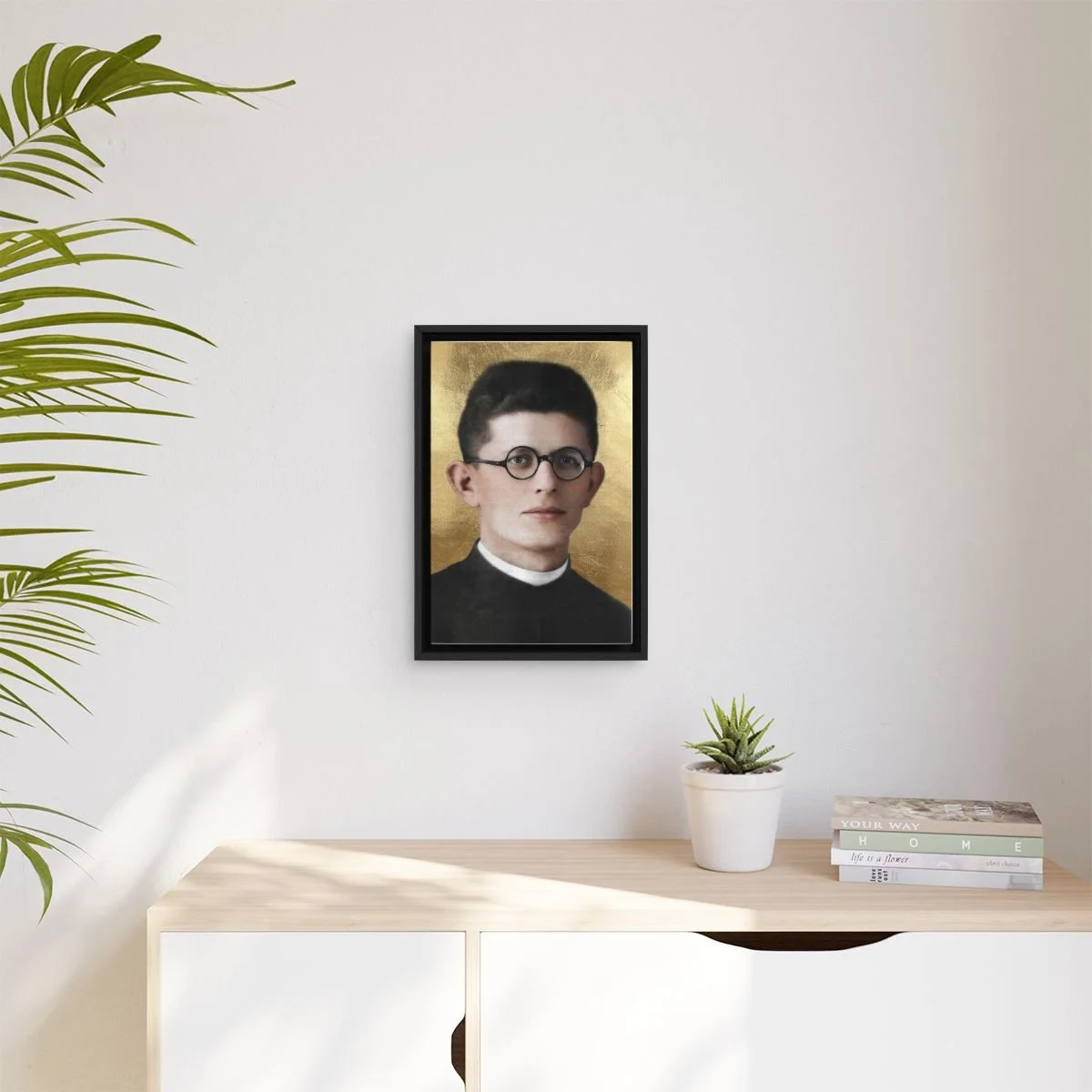 Blessed Mark Çuni icon on gallery-wrapped canvas, product photo 3
