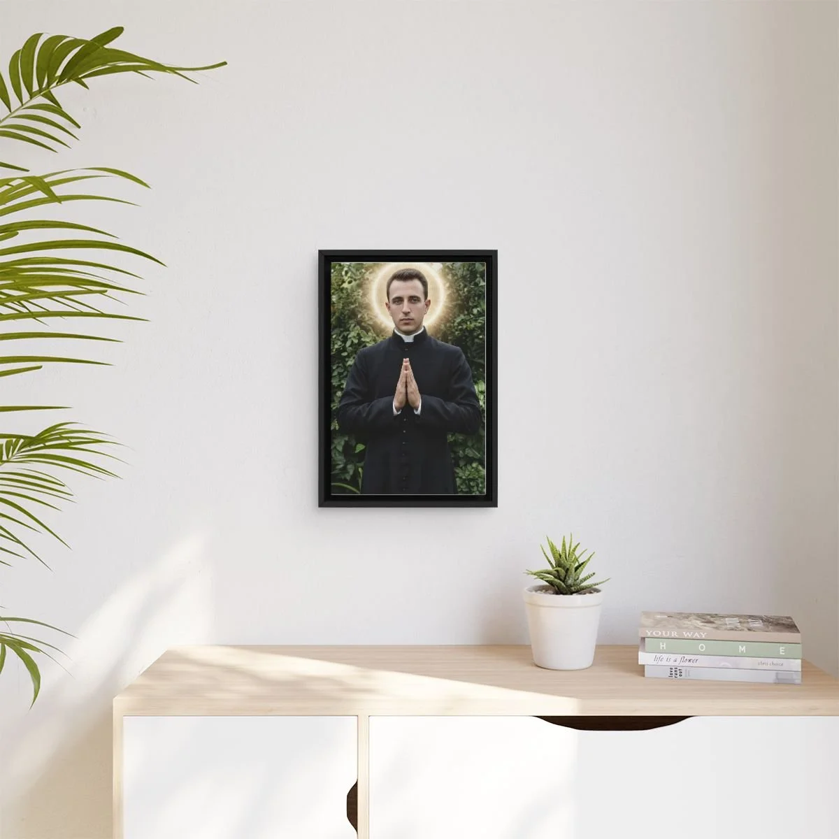 Blessed Dom Kurti (Shtjefën Kurti) icon on gallery-wrapped canvas, product photo 3