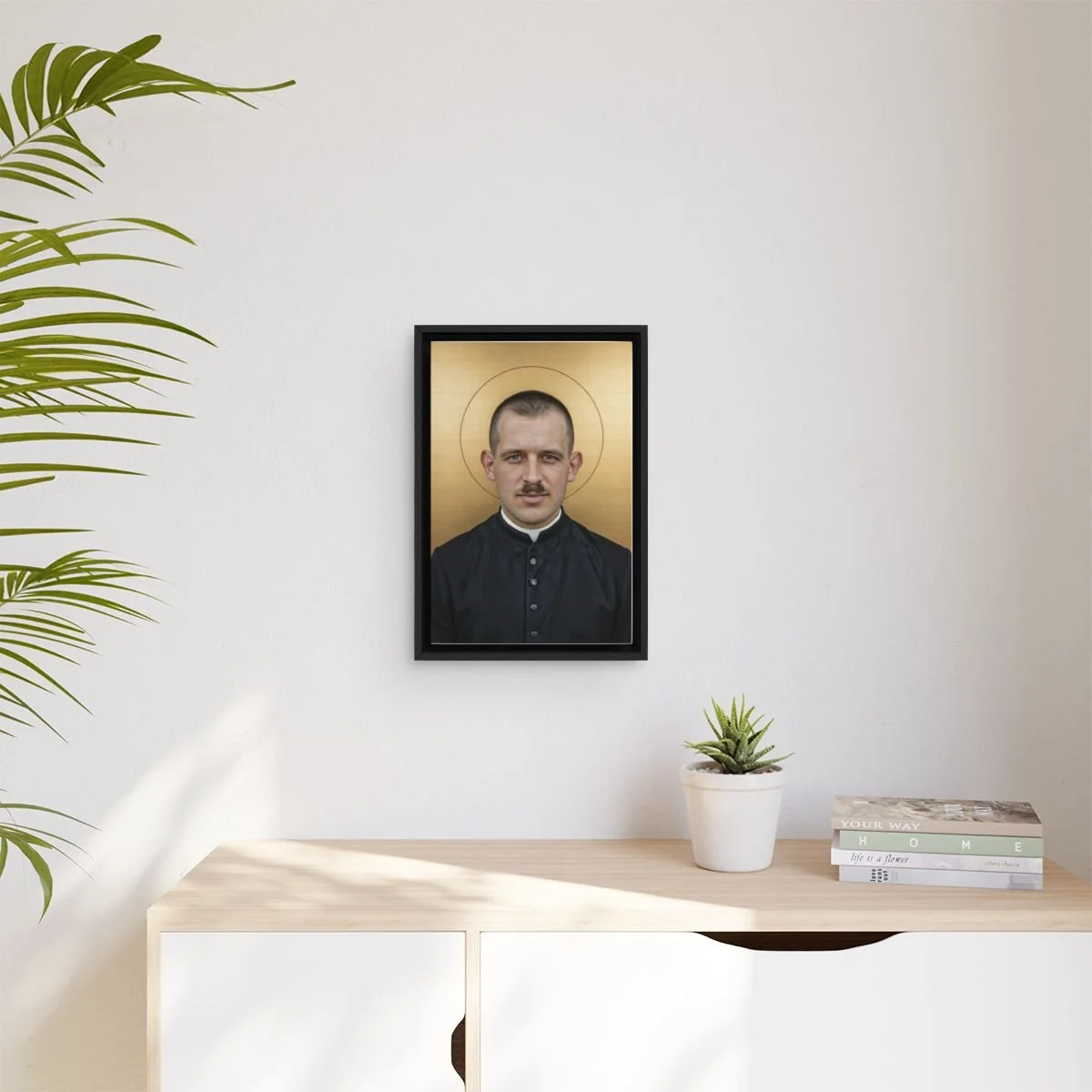 Blessed Alfons Tracki icon on gallery-wrapped canvas, product photo 3