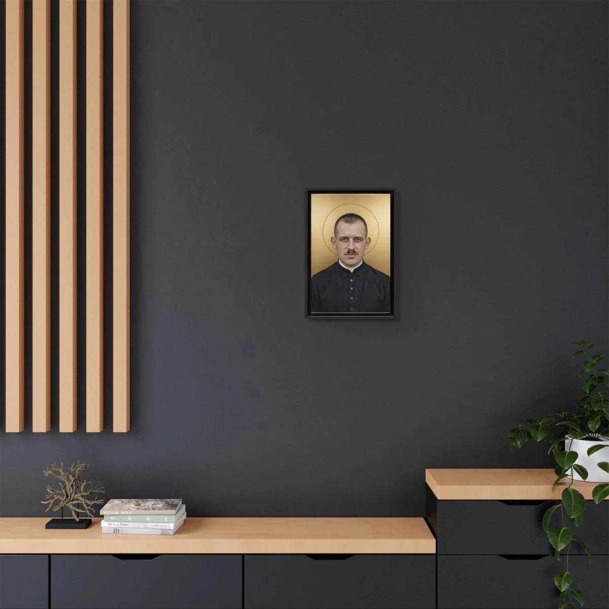 Blessed Alfons Tracki icon on gallery-wrapped canvas, product photo 4