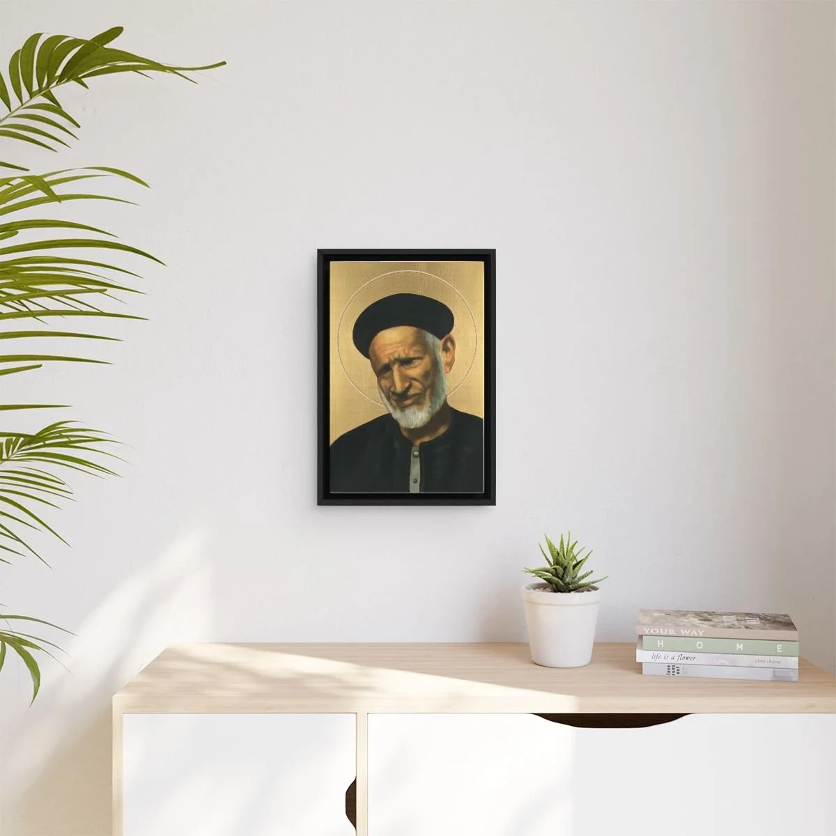 Saint Abd el‑Masih al‑Manahry icon on gallery-wrapped canvas, product photo 3