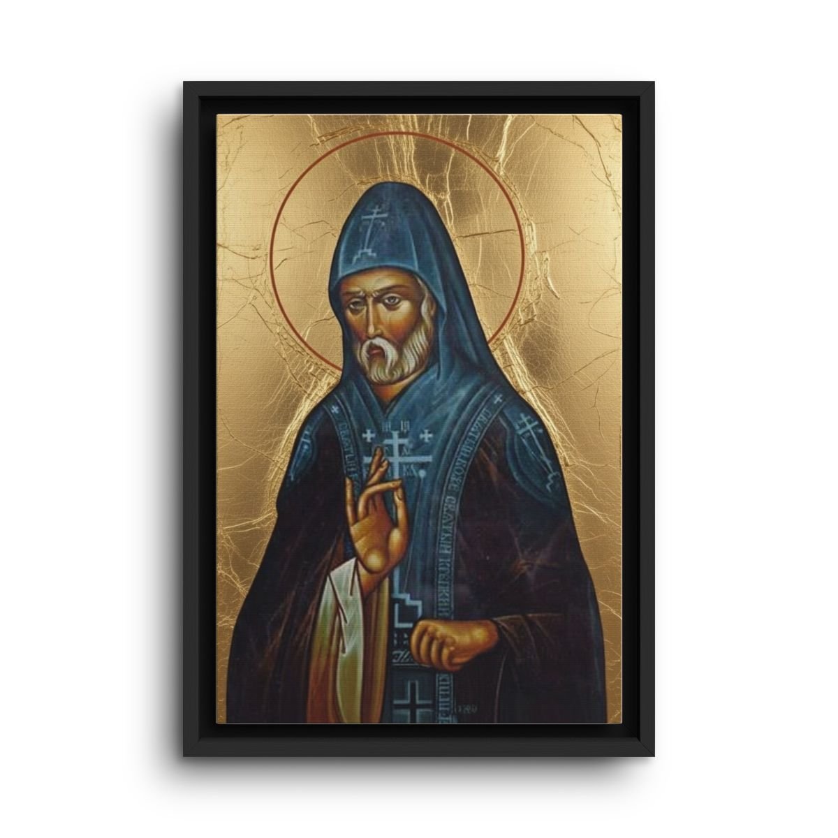 Saint Feofil of Kiev framed canvas icon print