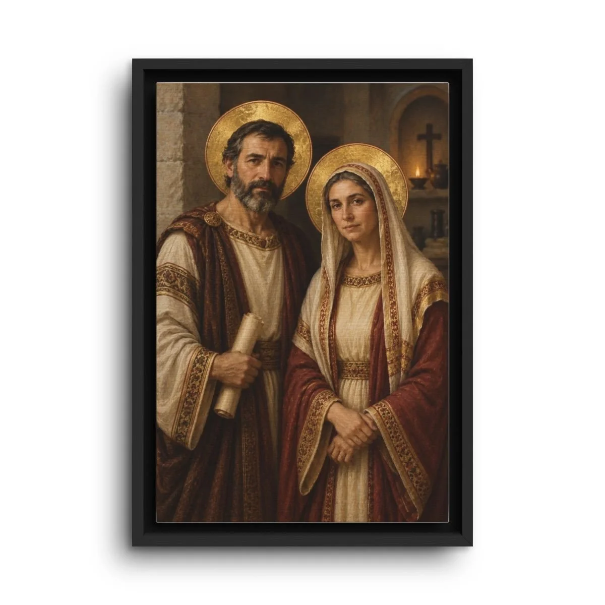 St. Basil the Blessed Fool for Christ framed canvas icon print
