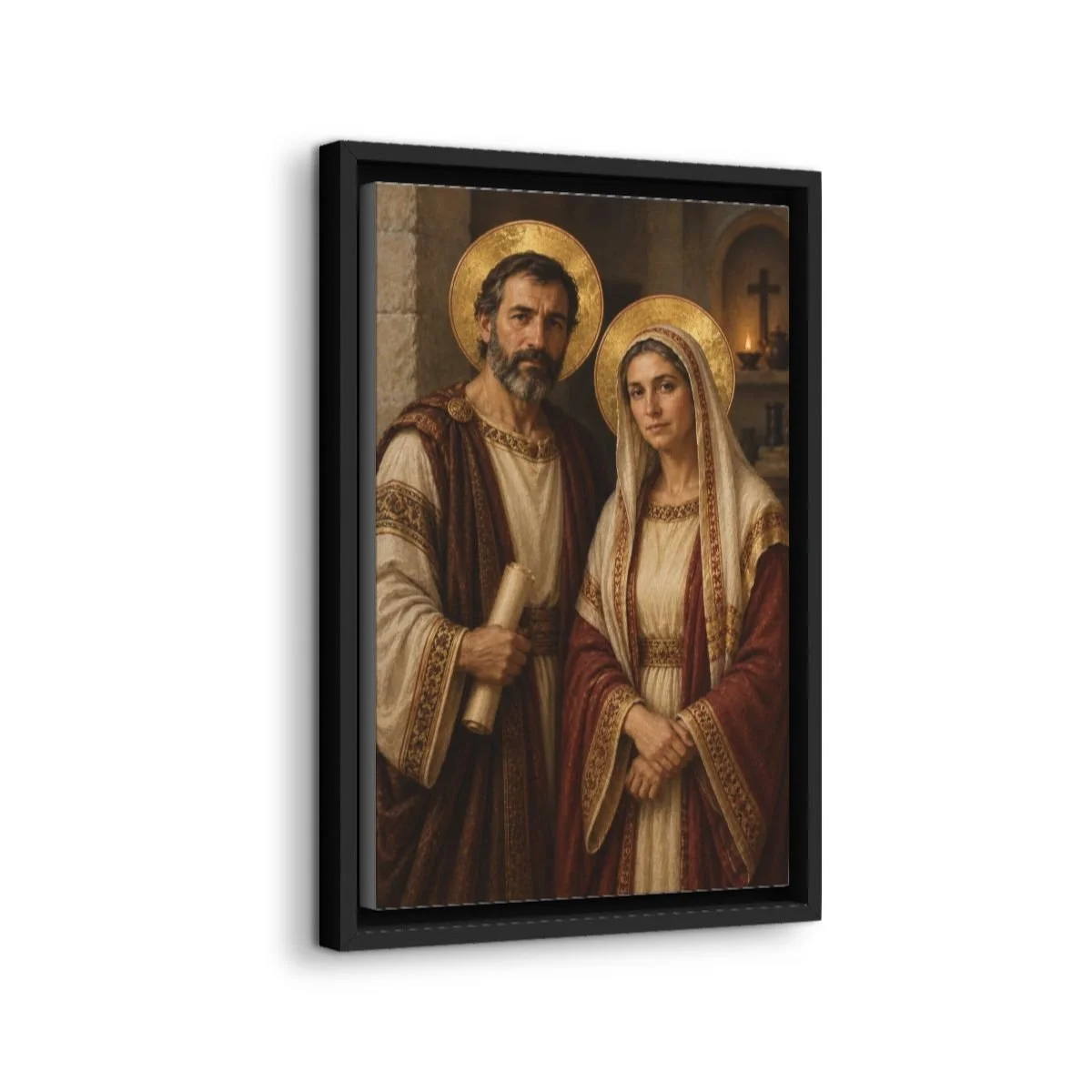 St. Basil the Blessed Fool for Christ icon on gallery-wrapped canvas, product photo 2