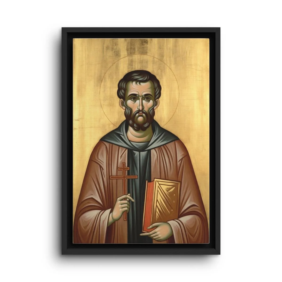 Saint Gerasimos of Cephalonia framed canvas icon print