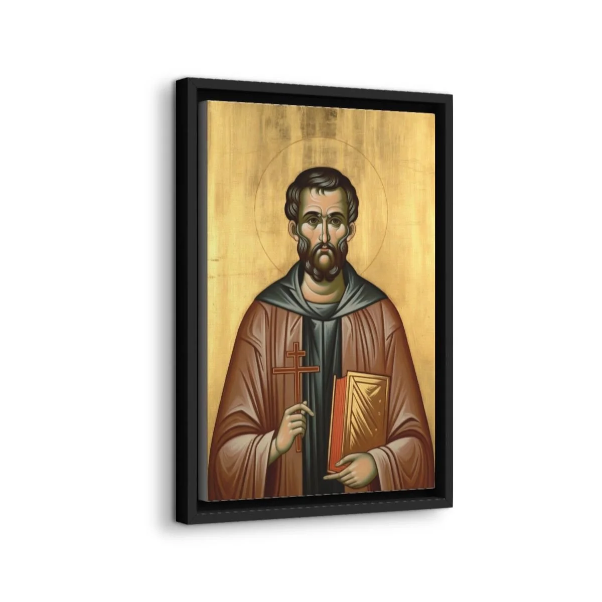 Saint Gerasimos of Cephalonia icon on gallery-wrapped canvas, product photo 2