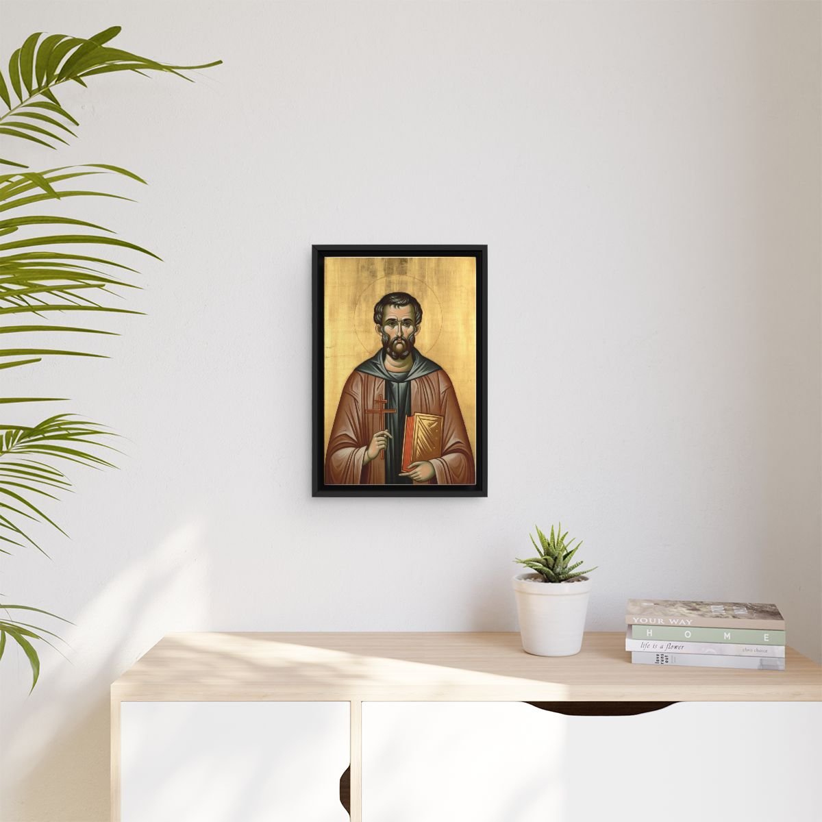 Saint Gerasimos of Cephalonia icon on gallery-wrapped canvas, product photo 3