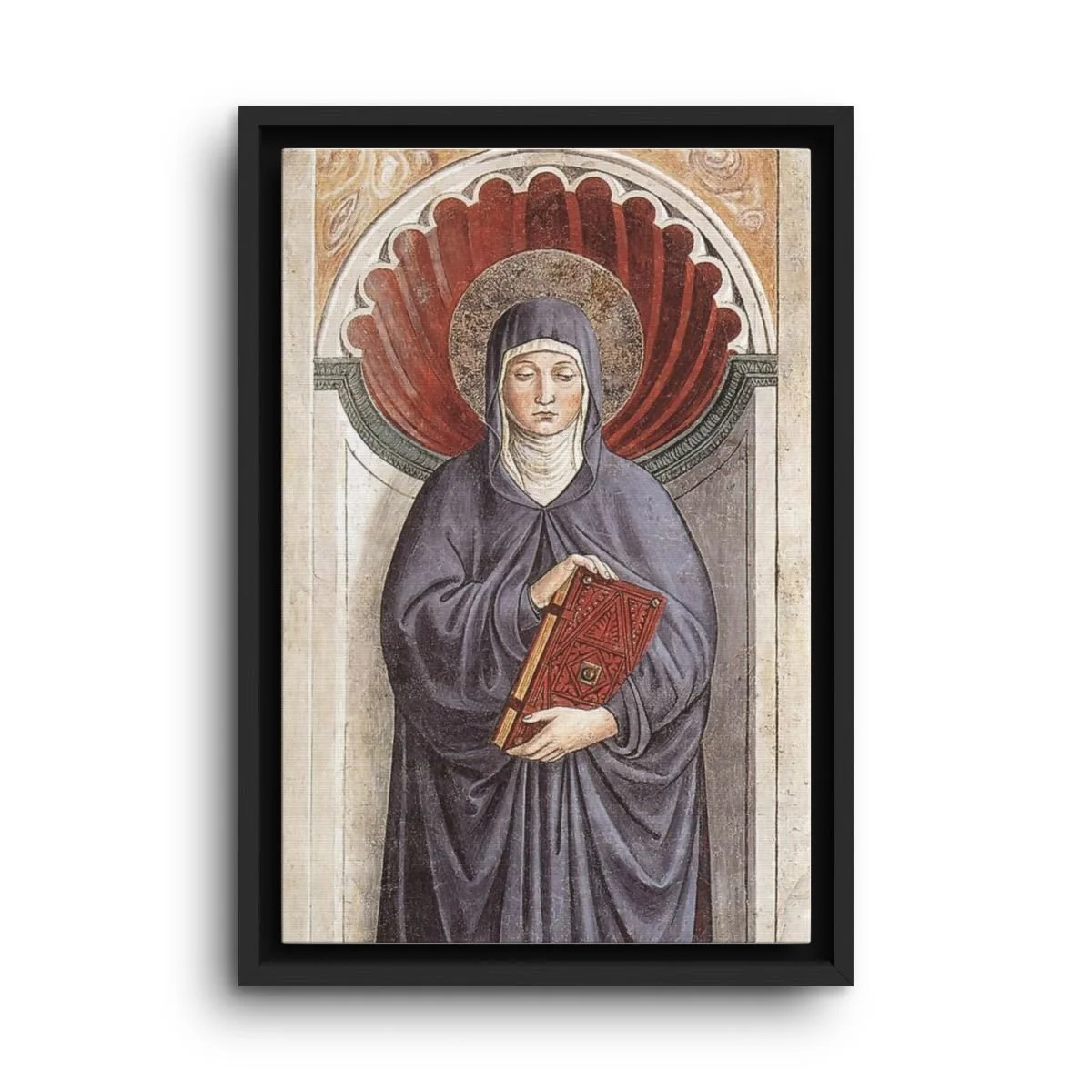 Saint Monica framed canvas icon print