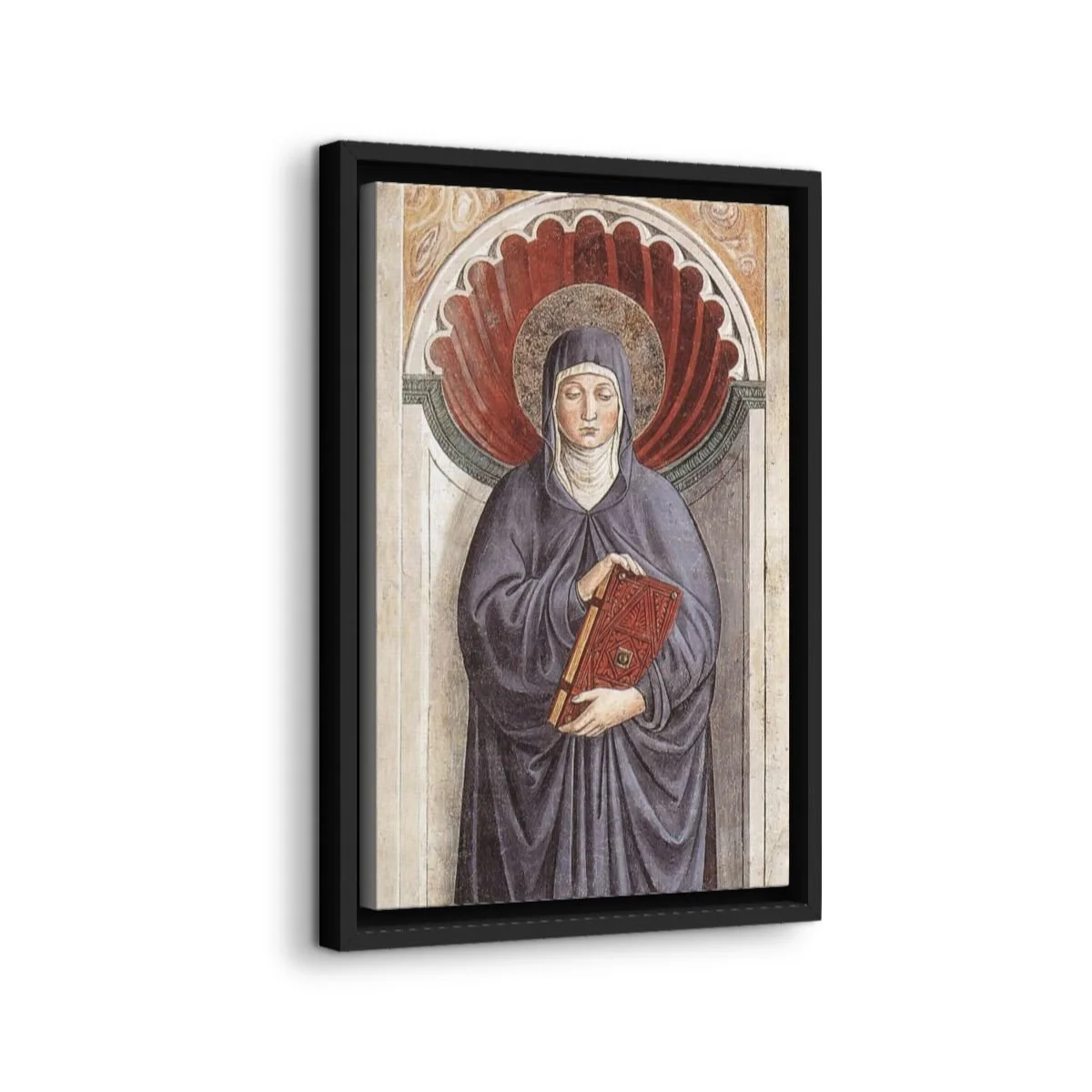 Saint Monica icon on gallery-wrapped canvas, product photo 2