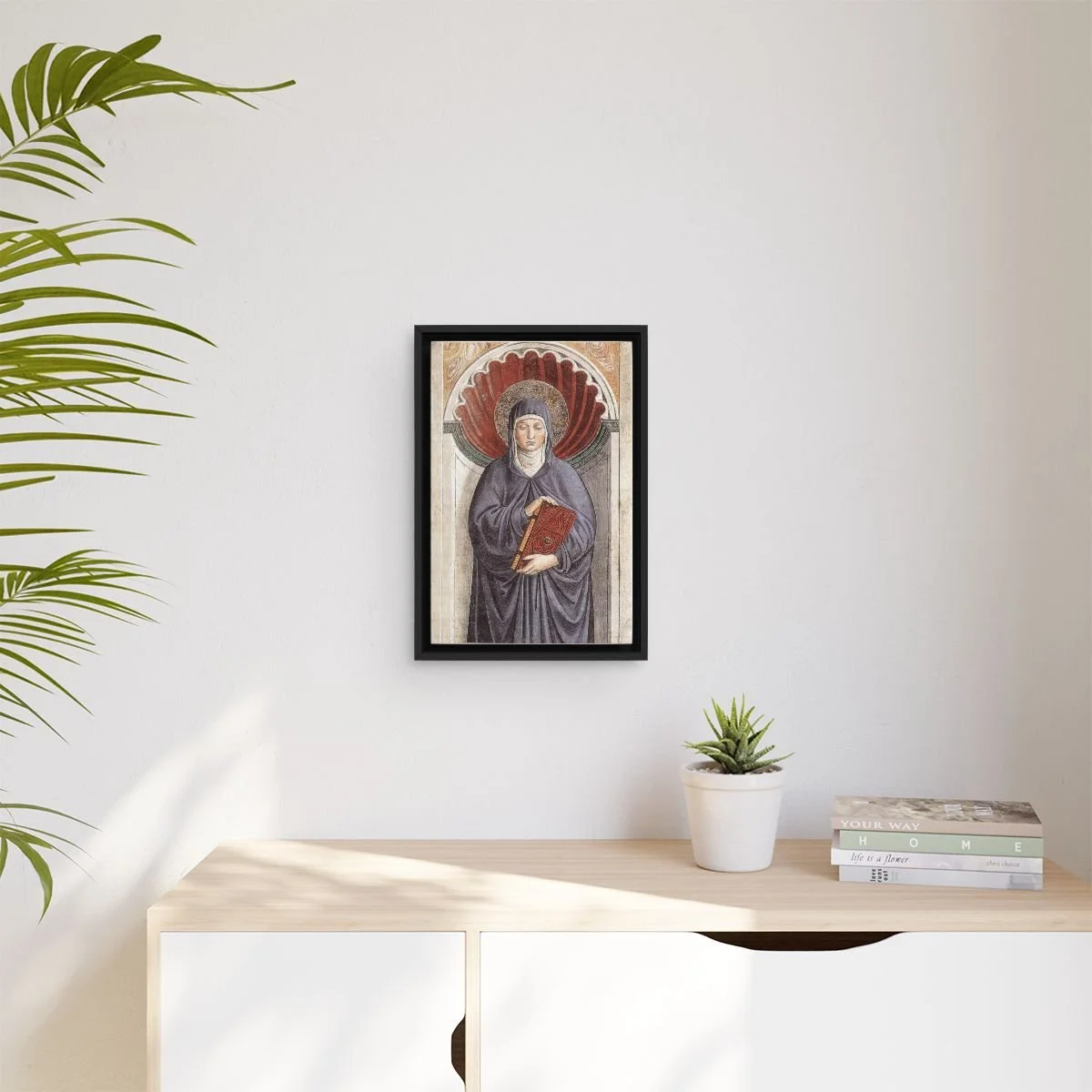 Saint Monica icon on gallery-wrapped canvas, product photo 3