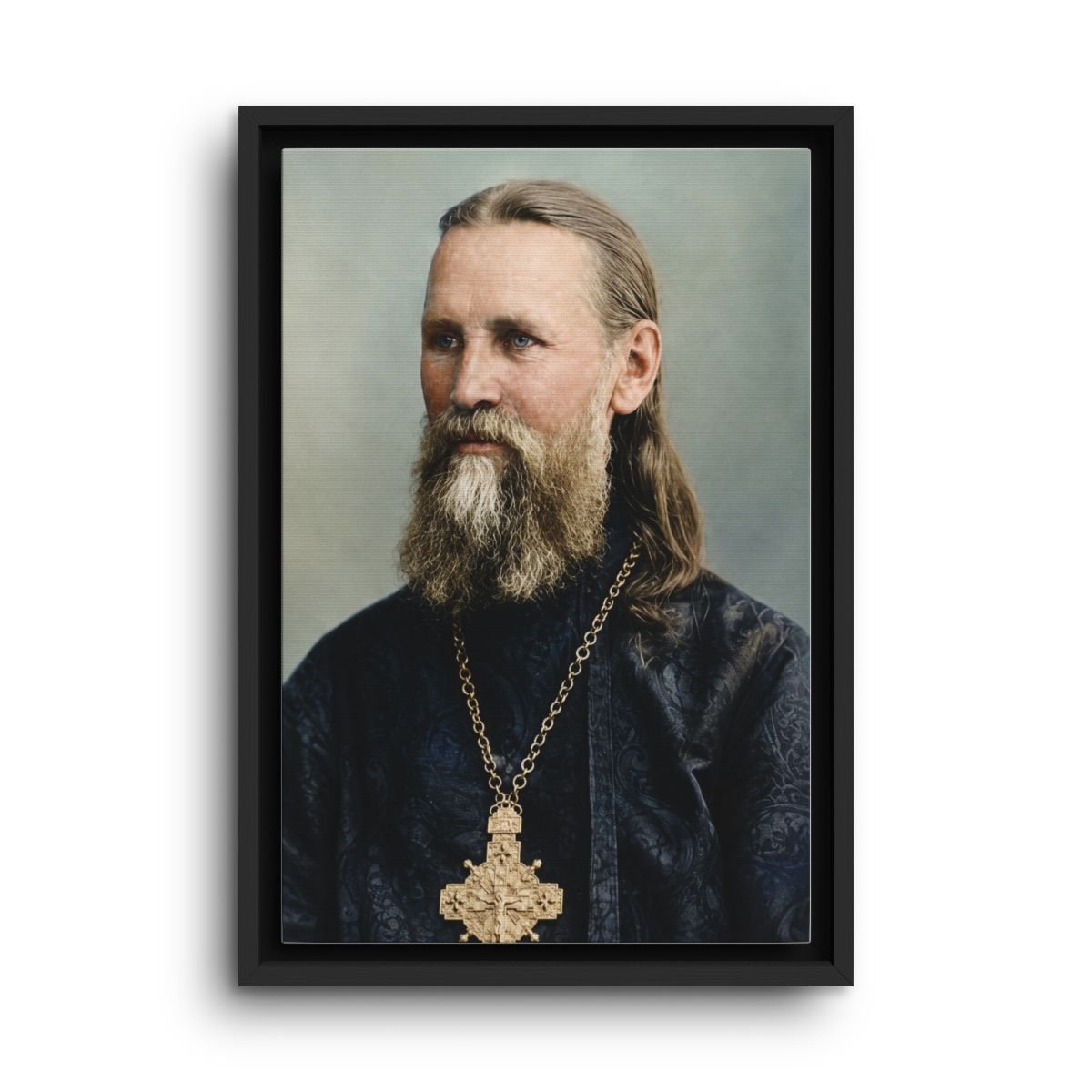 Saint John of Kronstadt framed canvas icon print