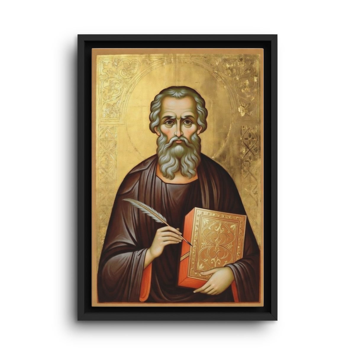 Saint Luke the Evangelist framed canvas icon print