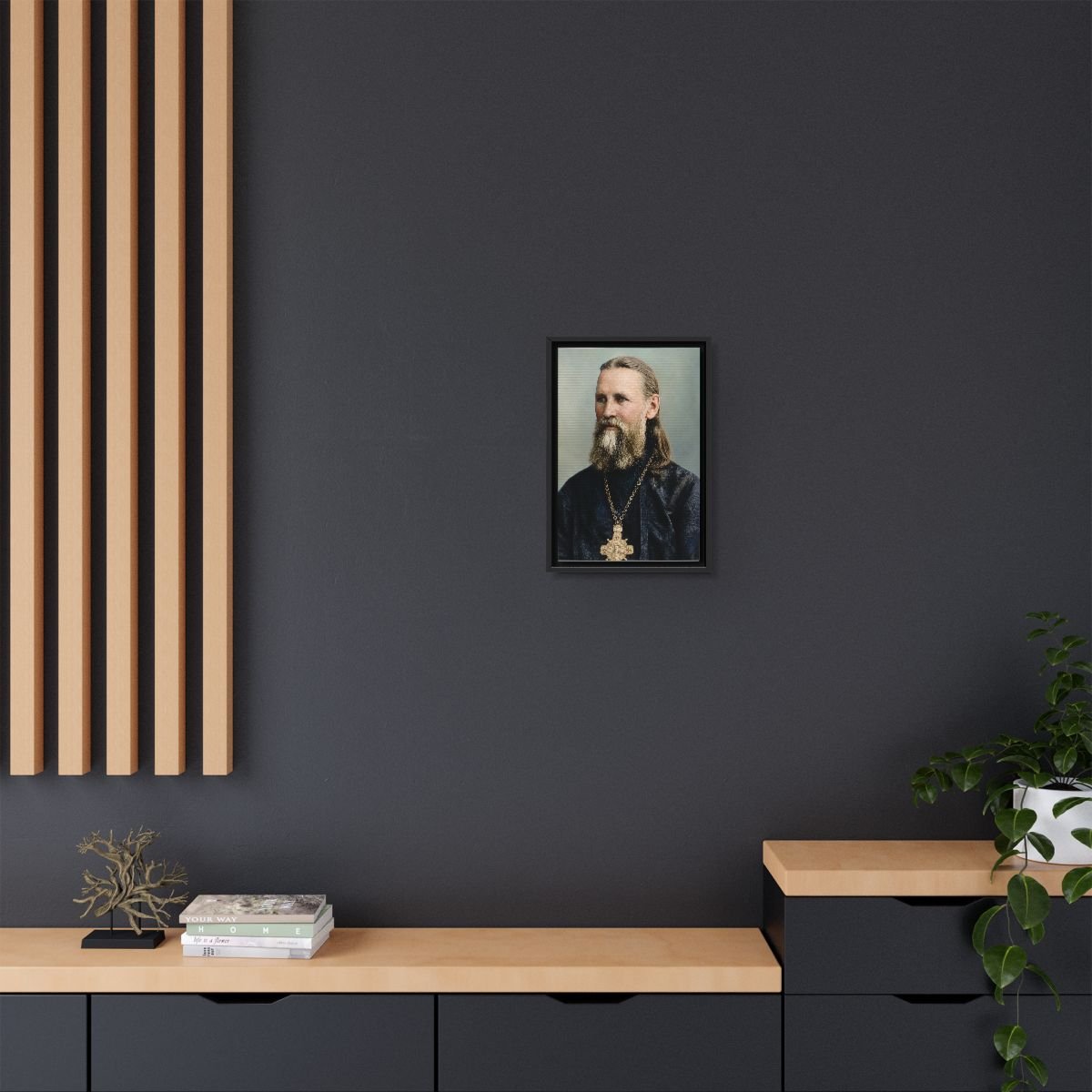 Saint John of Kronstadt icon on gallery-wrapped canvas, product photo 4