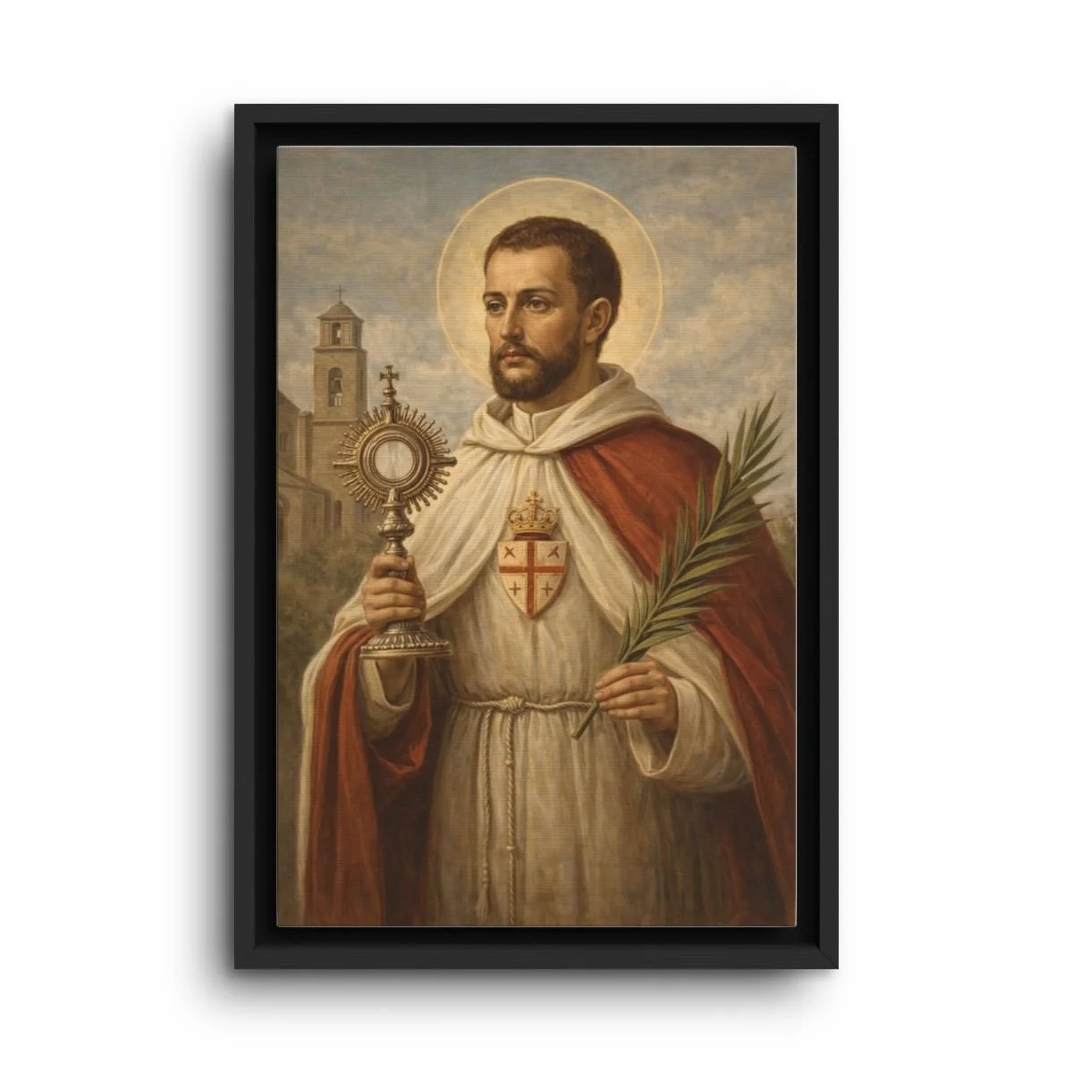 Saint Raymond Nonnatus framed canvas icon print