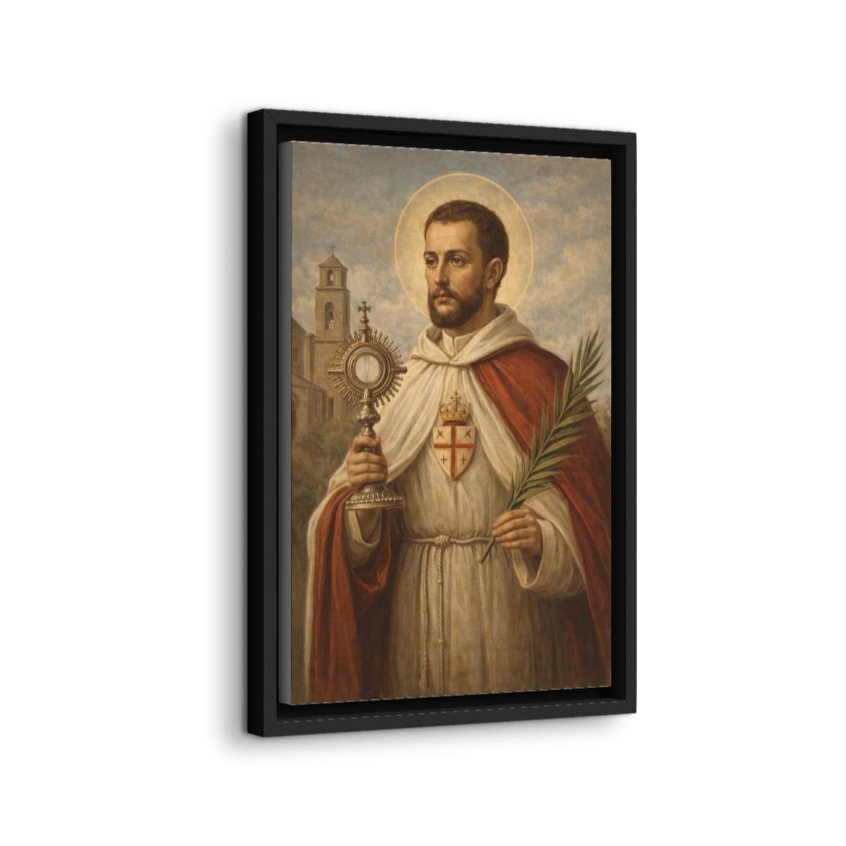 Saint Raymond Nonnatus icon on gallery-wrapped canvas, product photo 2