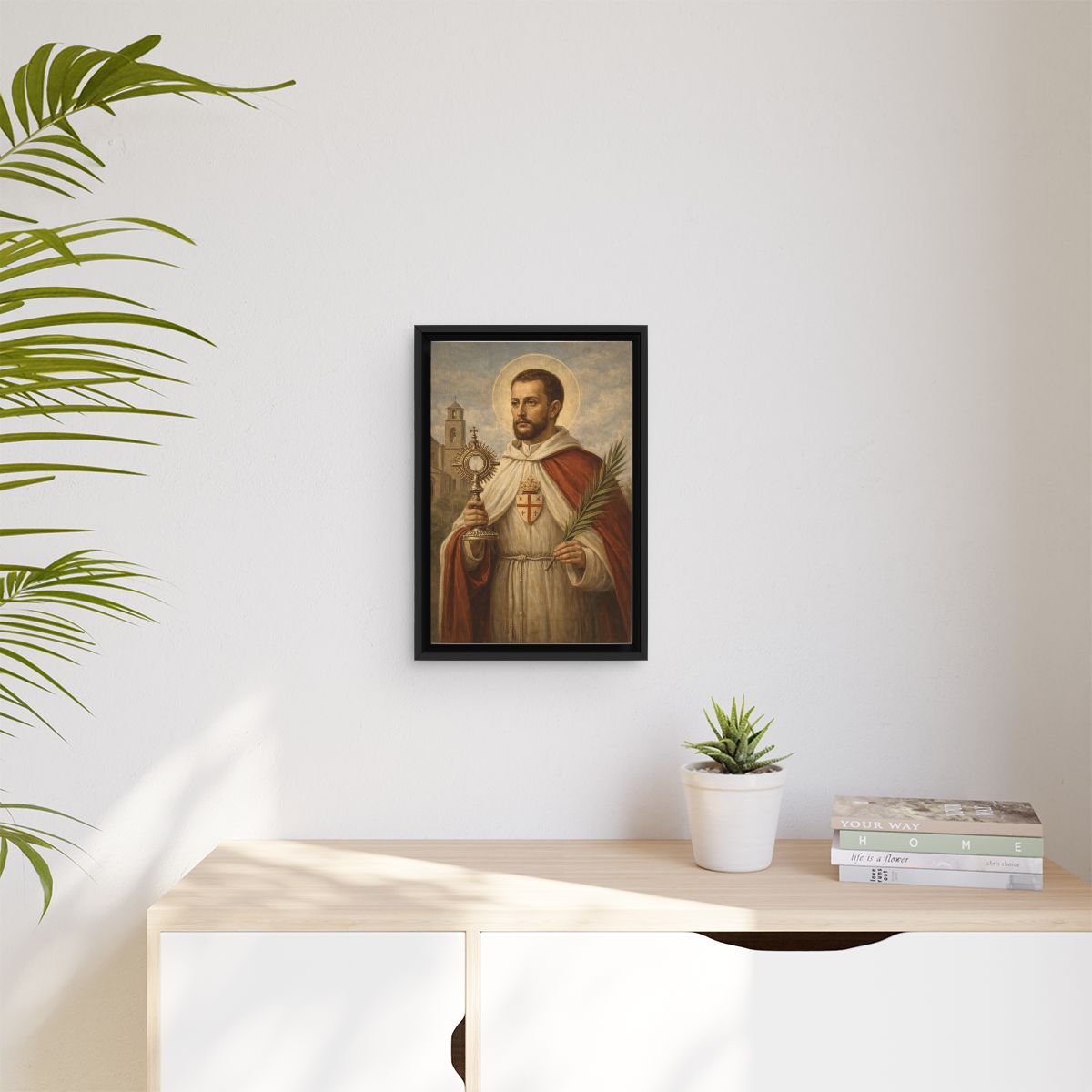 Saint Raymond Nonnatus icon on gallery-wrapped canvas, product photo 3