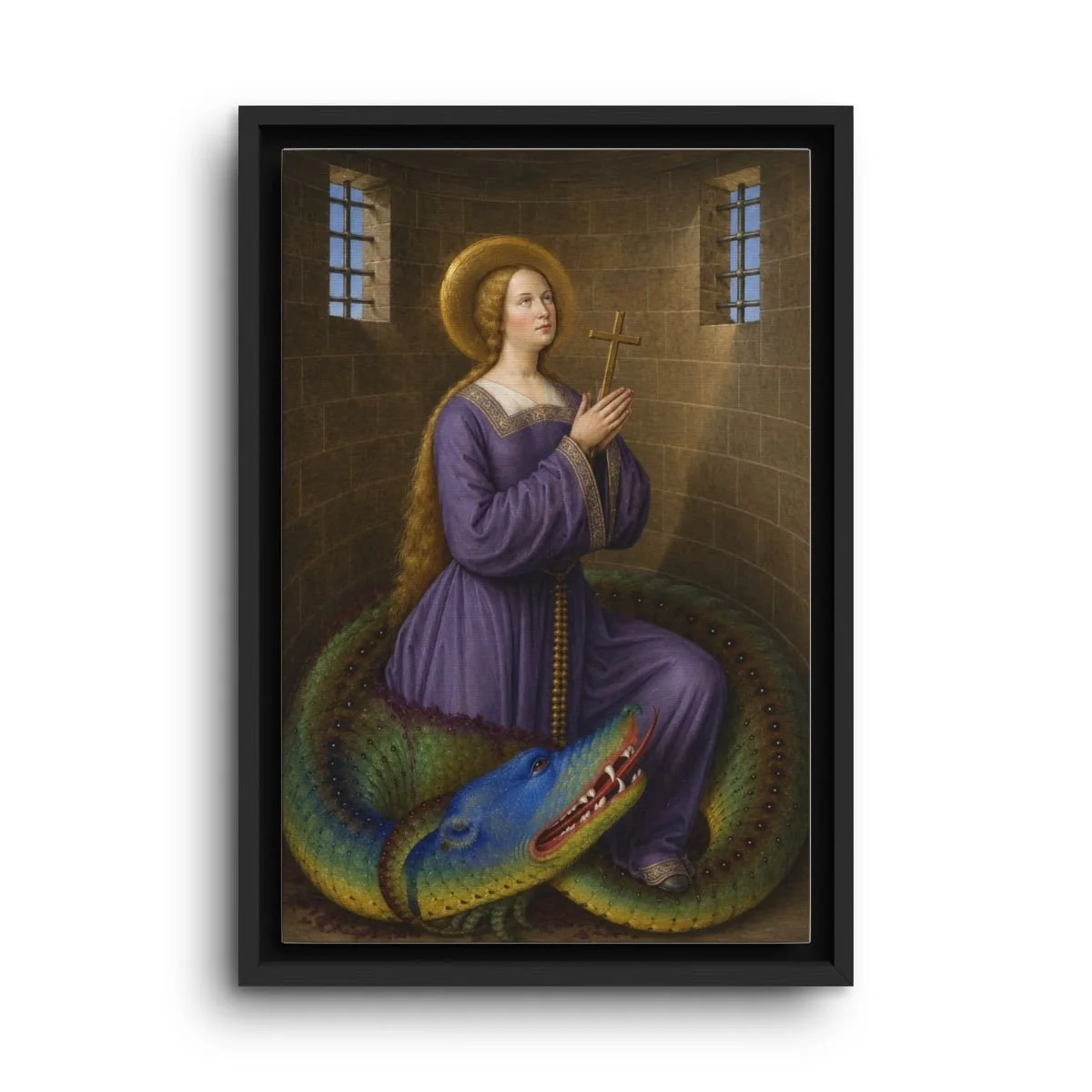 Saint Marina the Monk framed canvas icon print