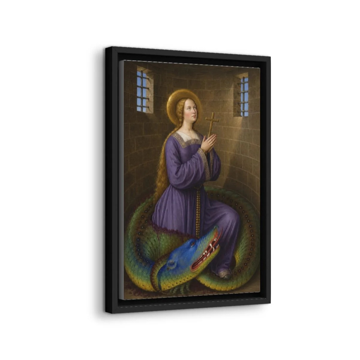 Saint Marina the Monk icon on gallery-wrapped canvas, product photo 2