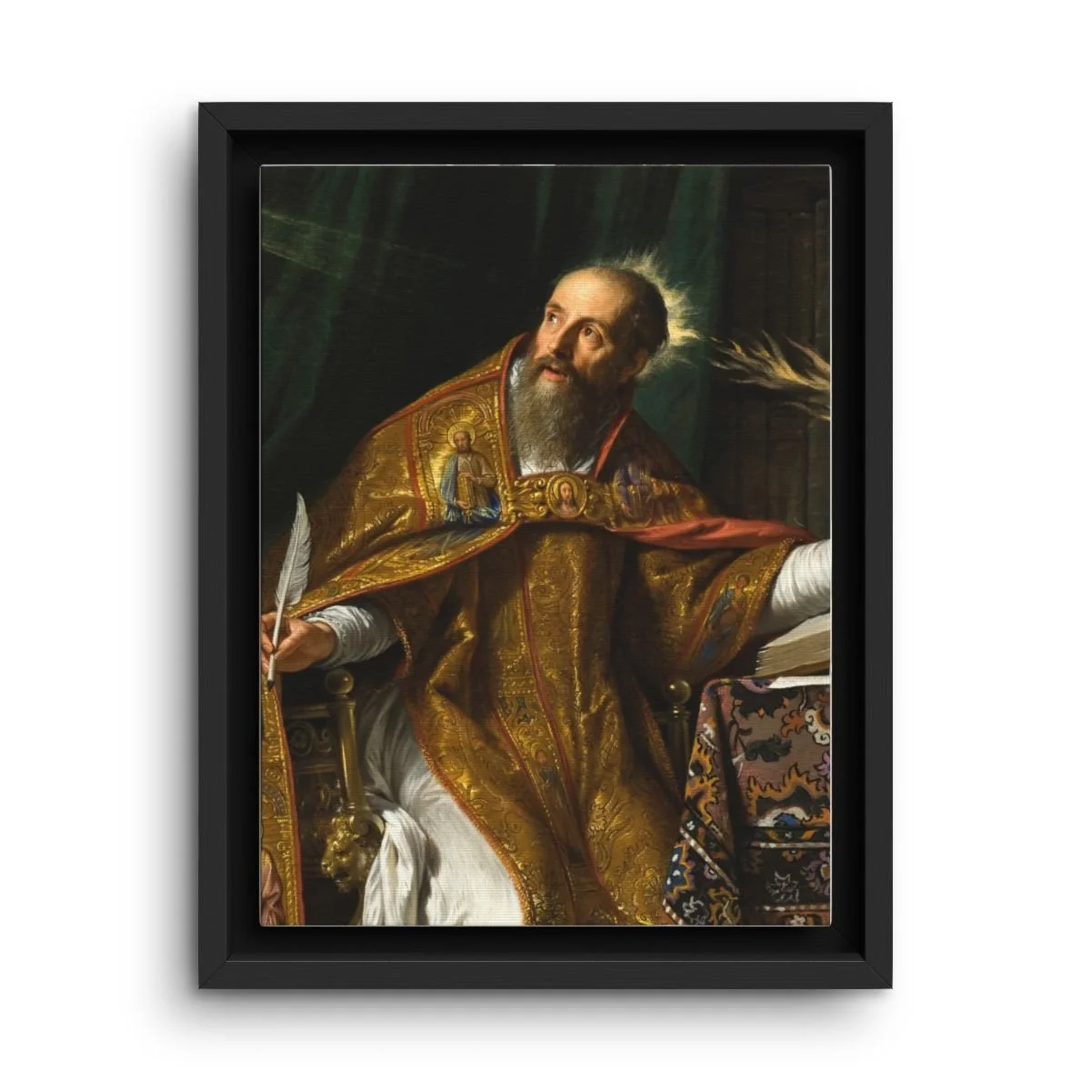 Blessed Augustine Thevarparampil framed canvas icon print