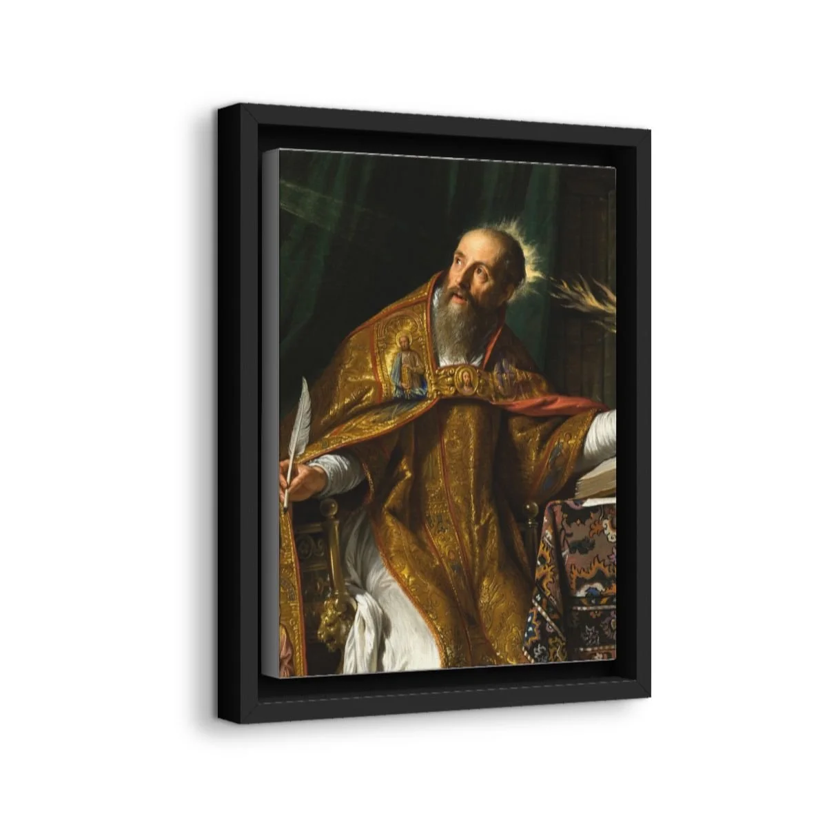 Blessed Augustine Thevarparampil icon on gallery-wrapped canvas, product photo 2