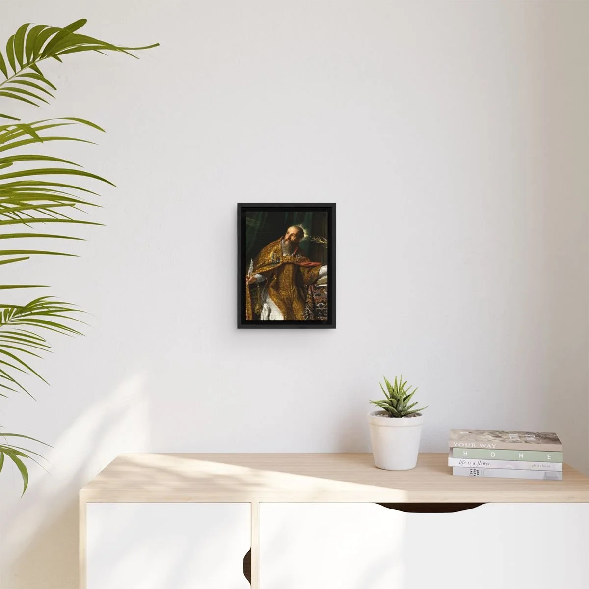Blessed Augustine Thevarparampil icon on gallery-wrapped canvas, product photo 3