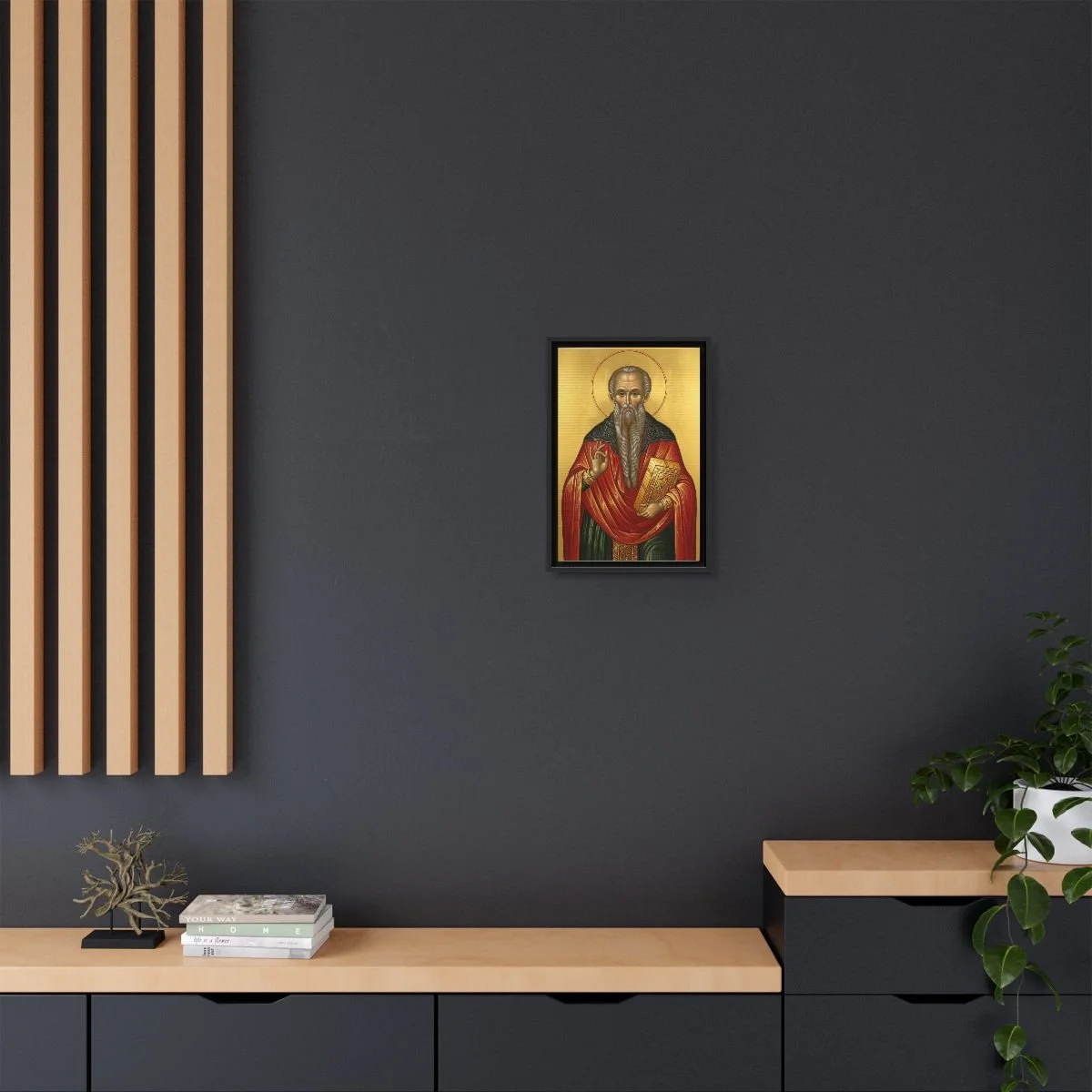 Saint Charalambos icon on gallery-wrapped canvas, product photo 4