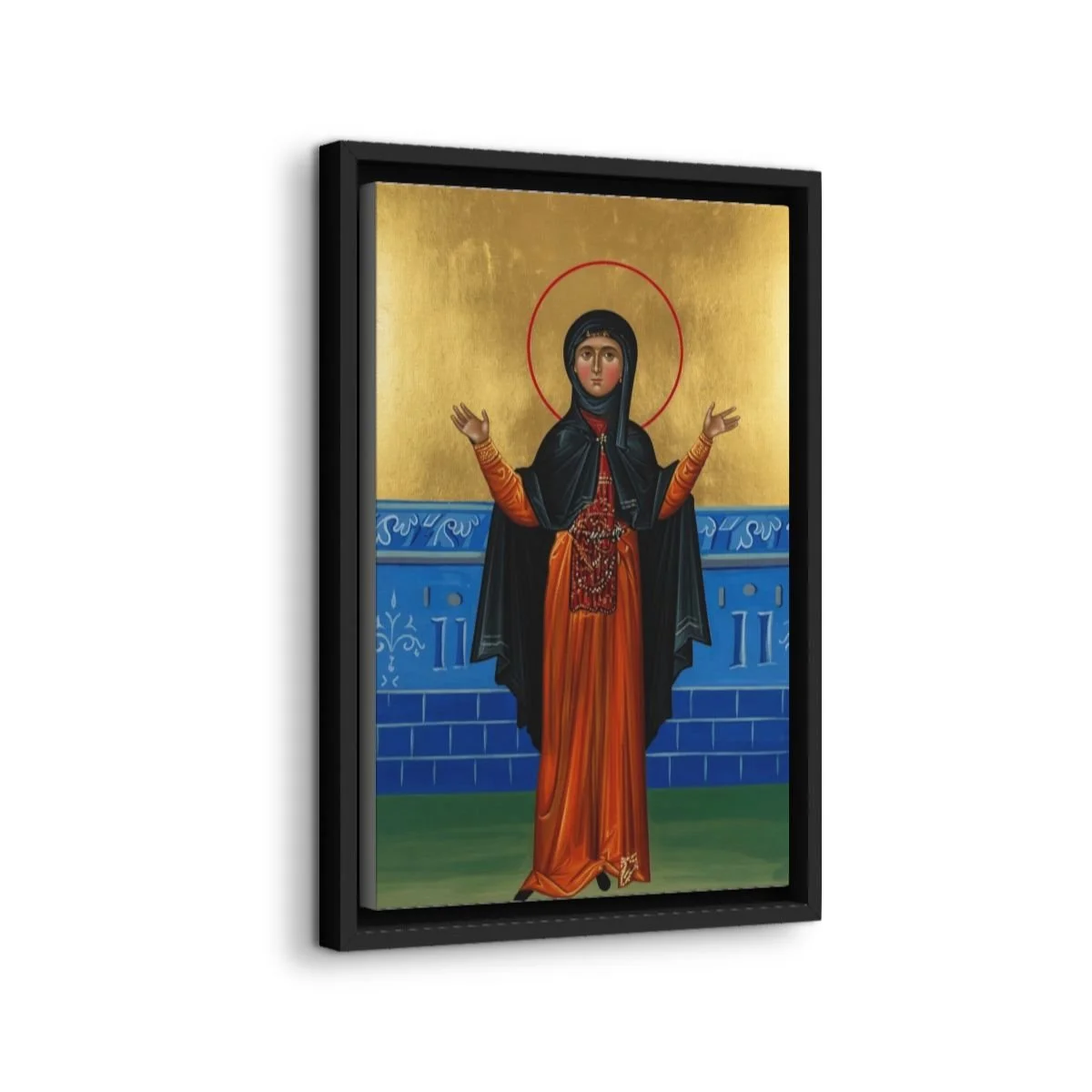 Amma Theodula of the Desert icon on gallery-wrapped canvas, product photo 2
