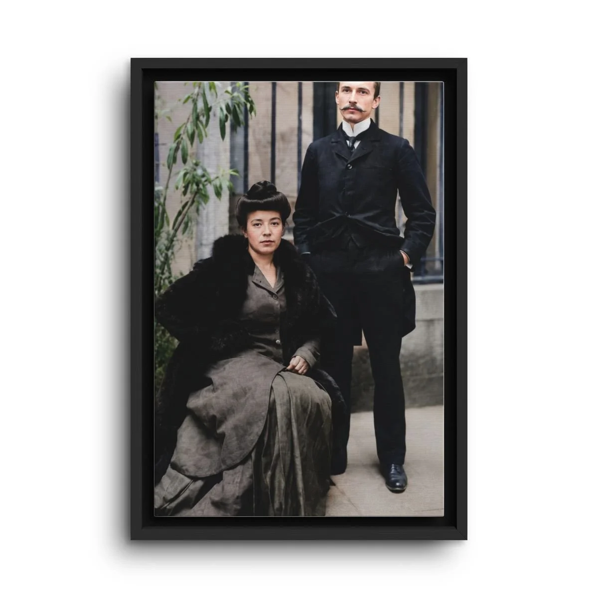 Blessed Luigi and Blessed Maria Beltrame Quattrocchi framed canvas icon print