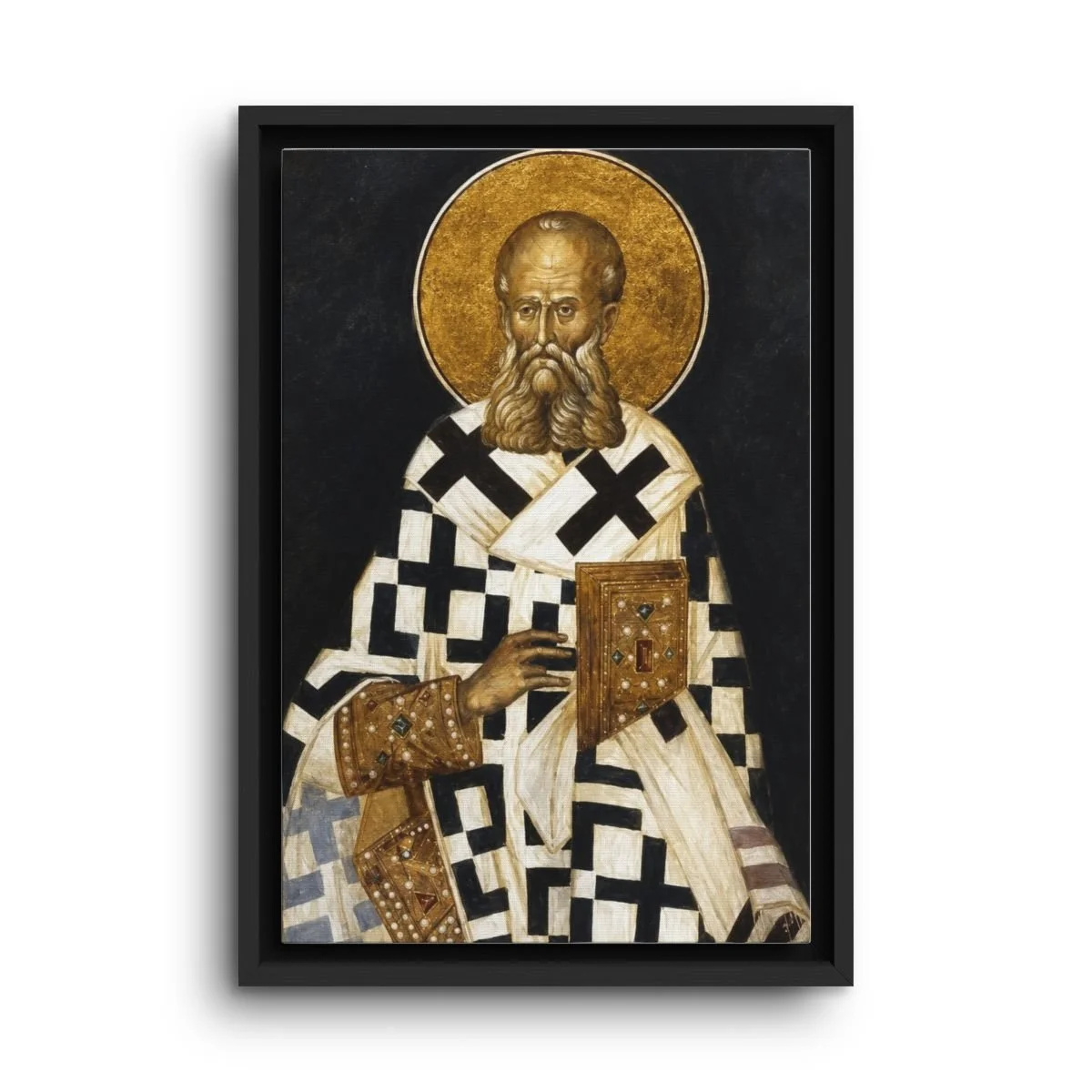 Saint Gregory the Theologian framed canvas icon print