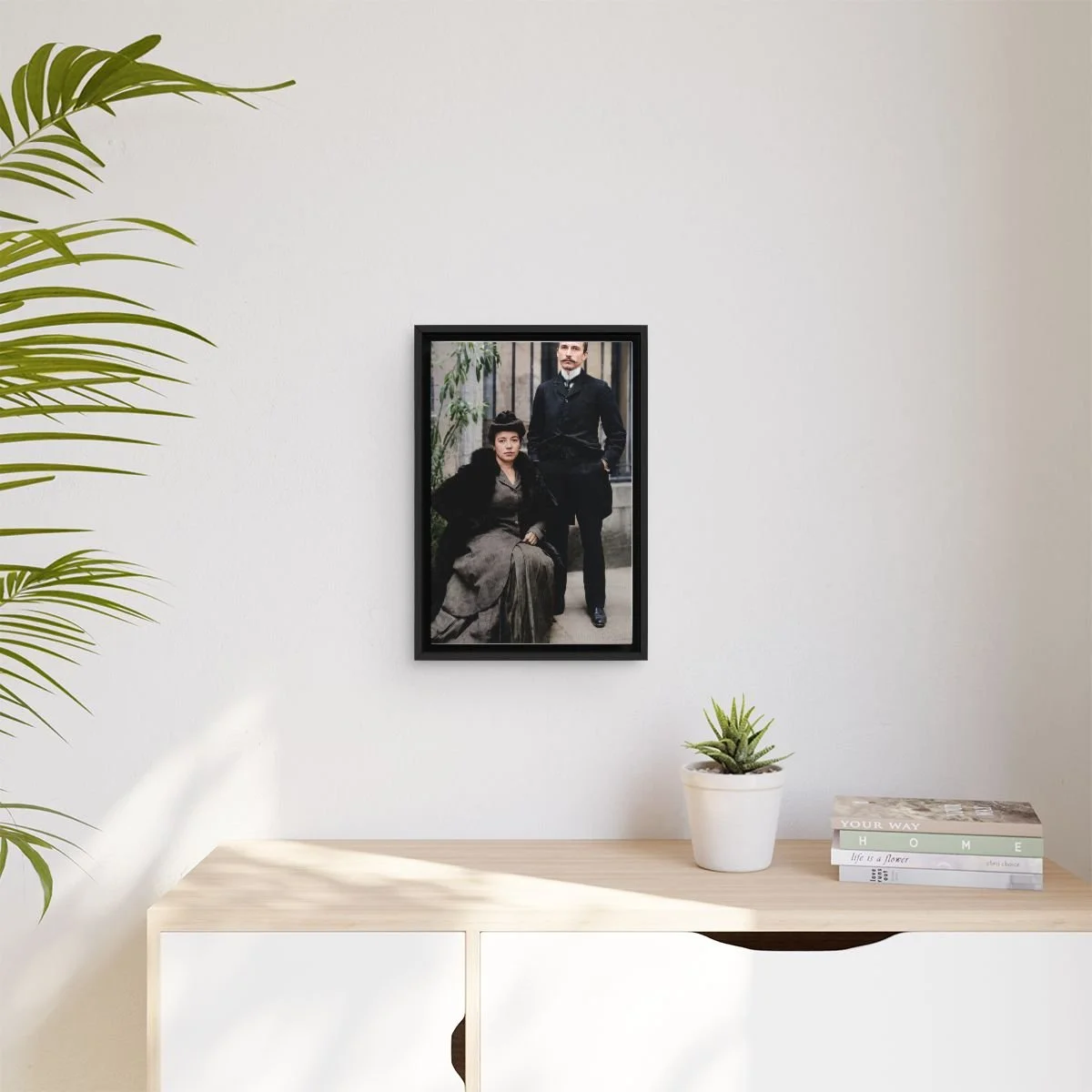 Blessed Luigi and Blessed Maria Beltrame Quattrocchi icon on gallery-wrapped canvas, product photo 3