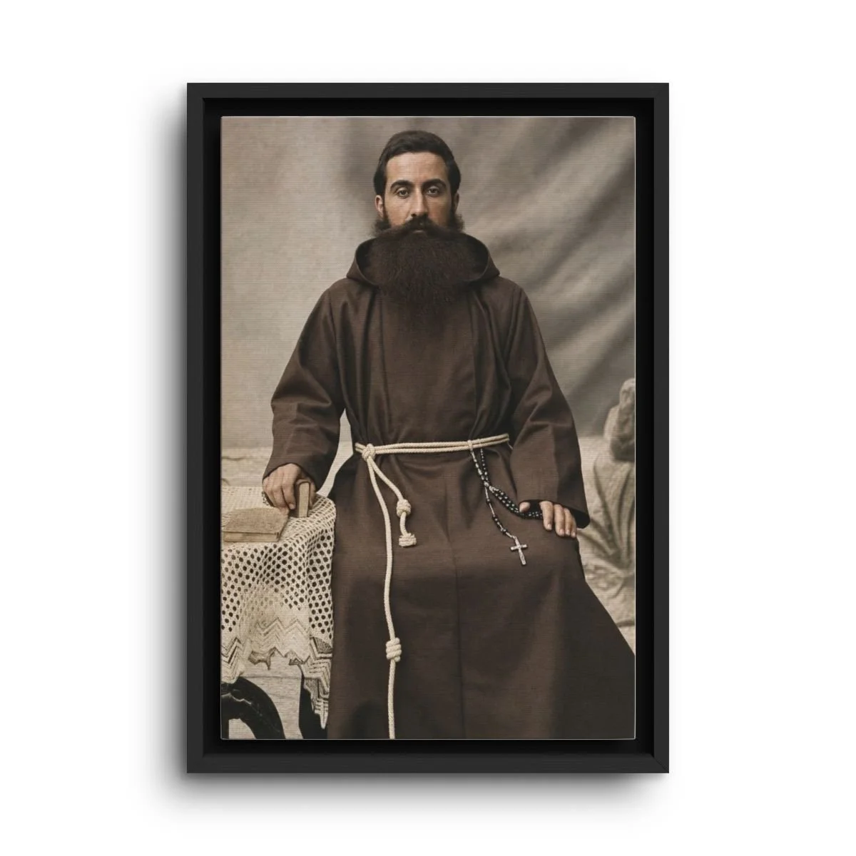 Blessed Leonard Melki framed canvas icon print