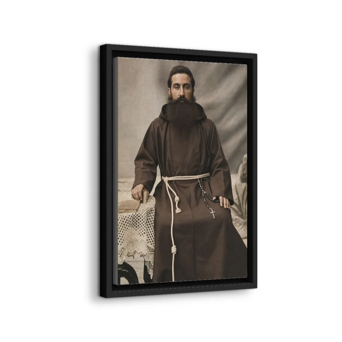 Blessed Leonard Melki icon on gallery-wrapped canvas, product photo 2